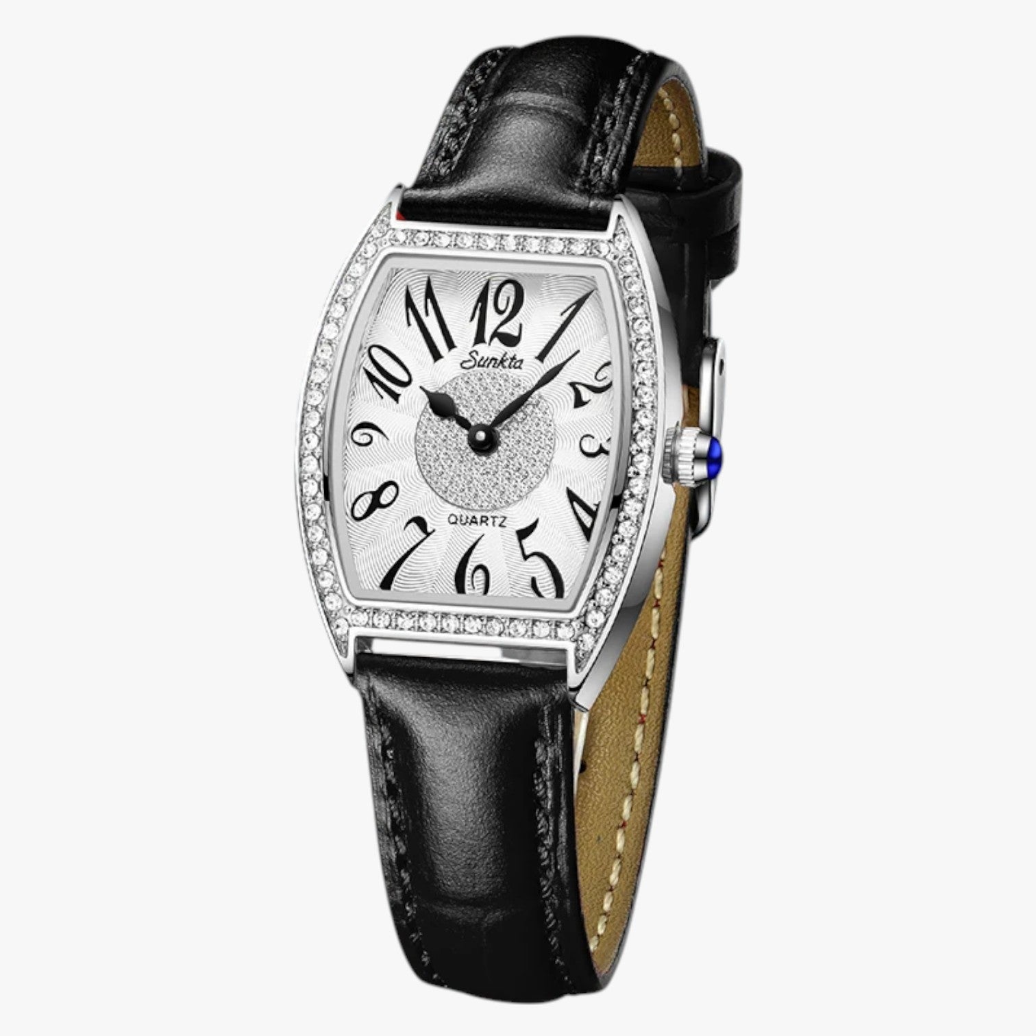 Orologio Donna LIGE Sunkta Quarzo, Pelle, Impermeabile - Argento nero - donna female watch impermeabile ladies watch lige orologio orologio donna pelle quarzo sunkta watch watch for women watches - Concept Palermo