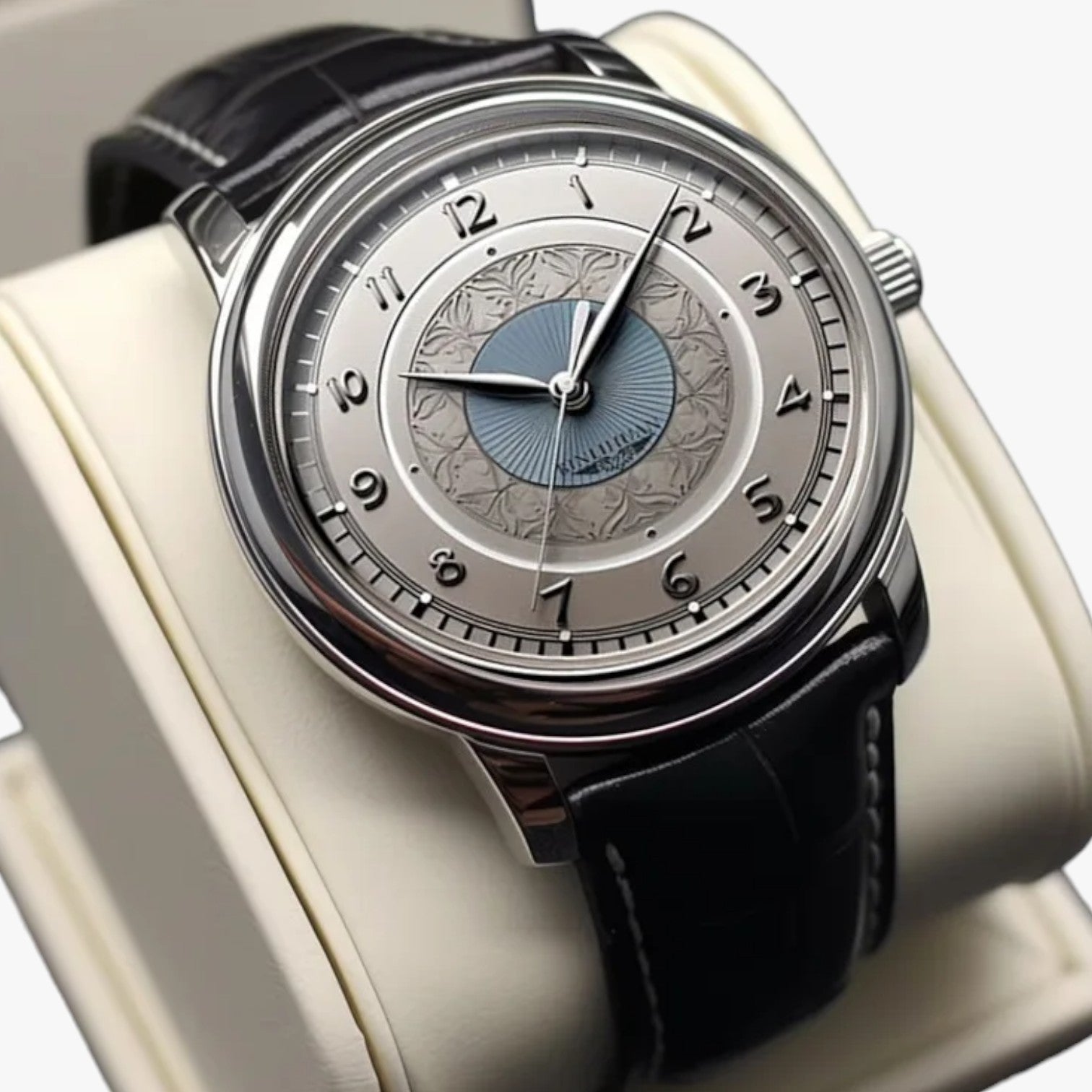 Orologio Uomo Classico Elegante con Cinturino in Vera Pelle, Impermeabile - Argento - business impermeabile orologio orologio uomo pelle stile uomo watch watches WATCHES FOR MEN - Concept Palermo