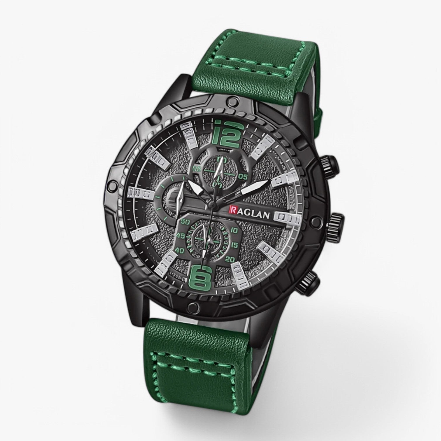 Orologio da Polso in Pelle per Uomini Uomo - Verde - mens accessory orologio orologio polso pelle polso uomini uomo watch watch for men watches - Concept Palermo