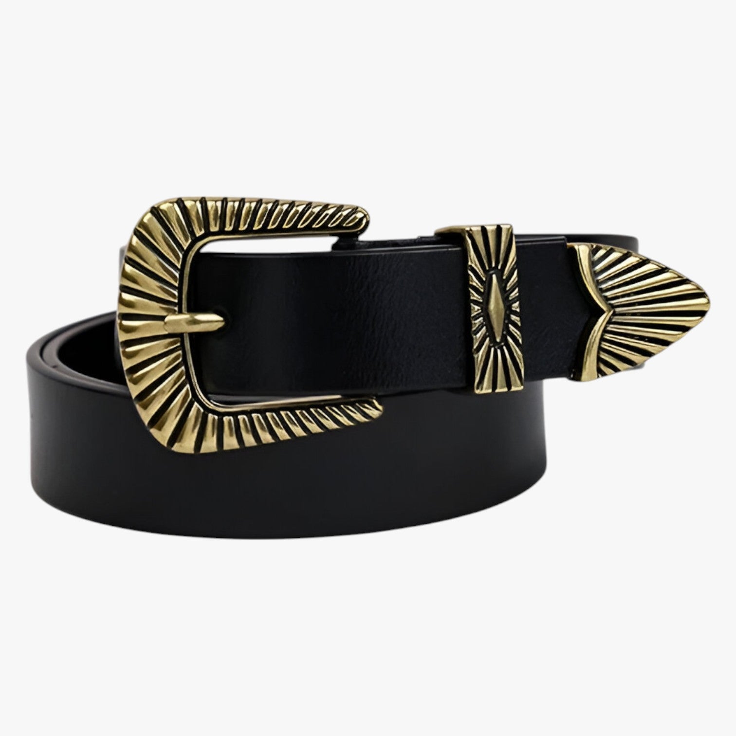 Cintura Western in Vera Pelle Marrone da Uomo per Jeans, Stile Cowboy con Fibbia Intagliata - nero A 105cmx8.2cm - Belts cintura cintura western jeans pelle waist belt for women western Womens belt - Concept Palermo