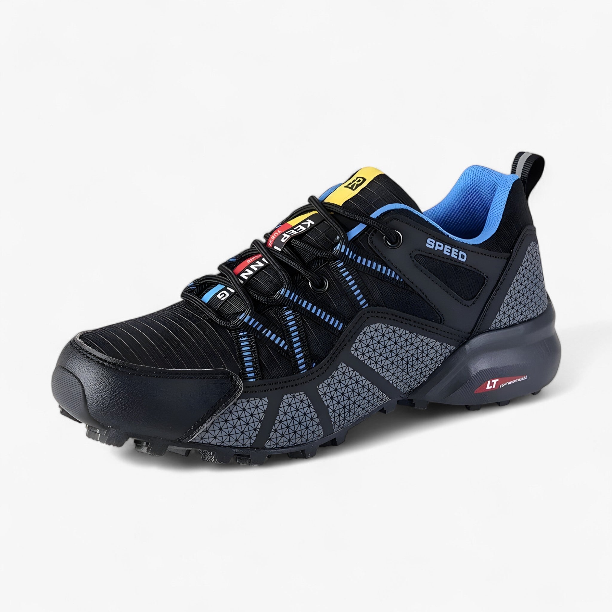 Scarpe da trekking impermeabili da uomo con suola antiscivolo - Nero blu - antiscivolo hiking shoes impermeabili Men's Shoes scarpe scarpe trekking shoes suola trekking uomo - Concept Palermo