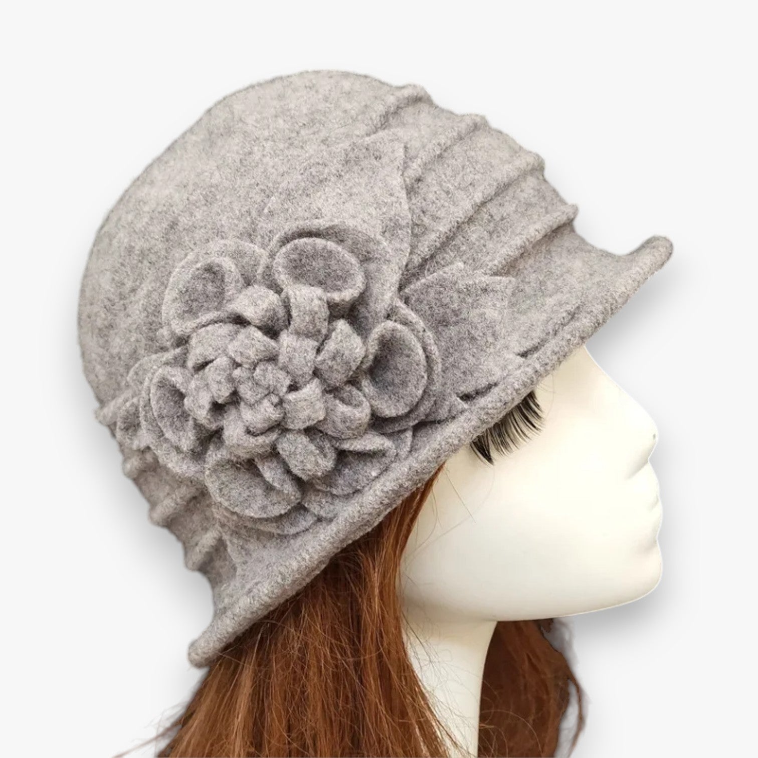 Cappello Fedora di Lana per Madri – Caldo e Morbido - Grigio 57 - bucket hats caldo cappello cappello fedora fedora hat Hat for girls lana madri women hat women's hat - Concept Palermo
