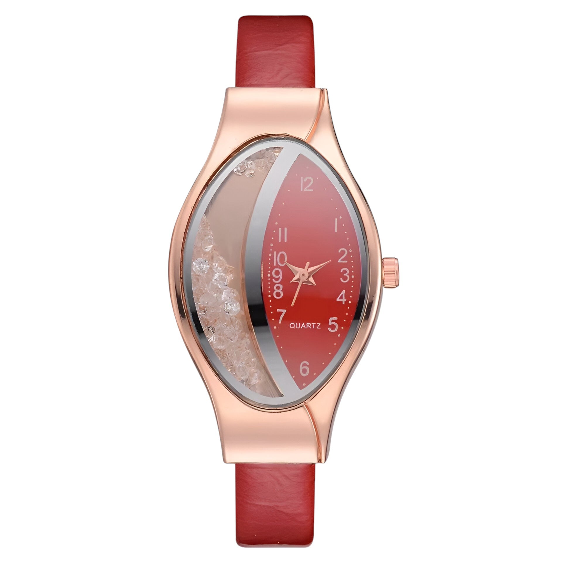 Orologio da donna al quarzo con diamanti di lusso - Rossa - diamanti donna female watch orologio orologio donna quarzo watch for women watches - Concept Palermo