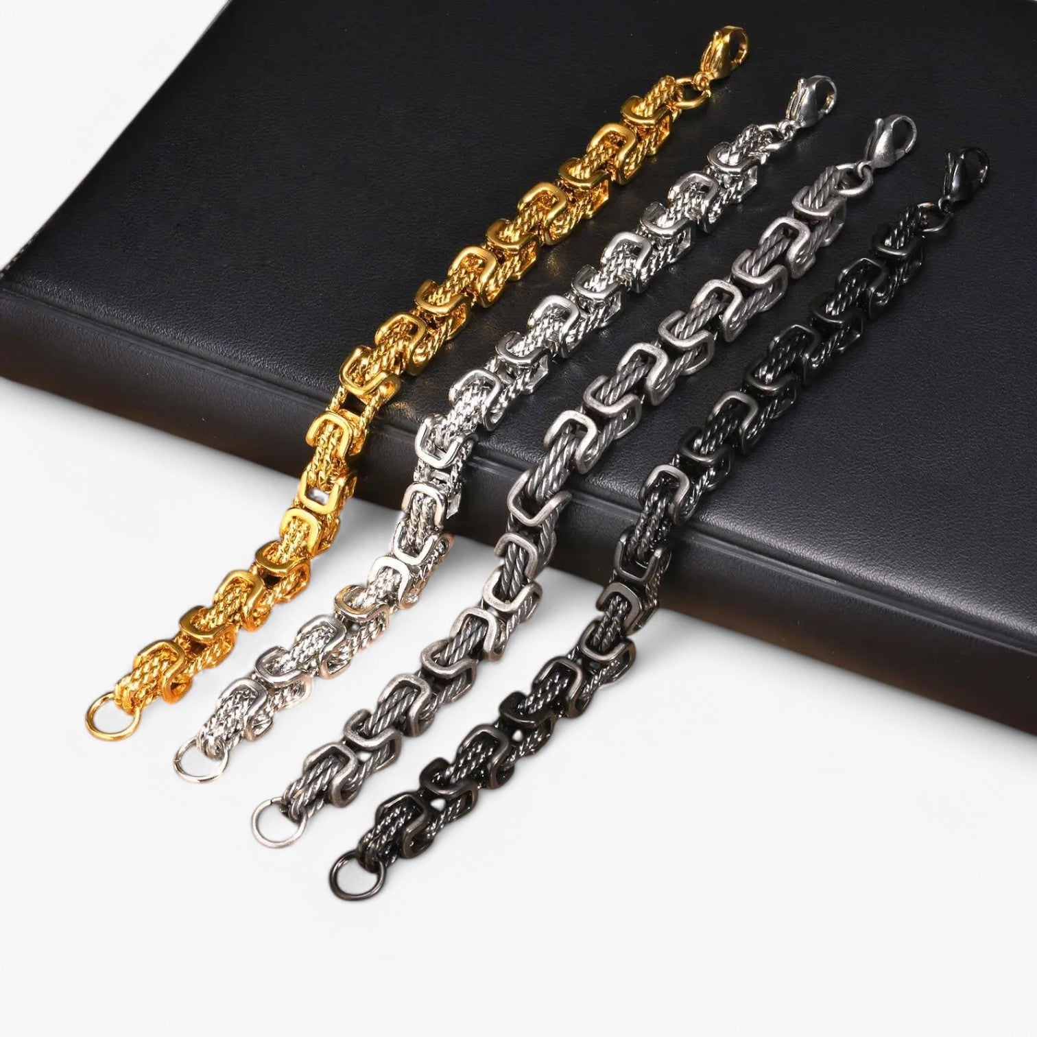 Robusto e Senza Tempo – Bracciale Maschile Chunky Bizantino Uomo - - bizantino bracciale BRACELETS chunky jewelry maschile mens bracelet robusto robusto tempo tempo - Concept Palermo