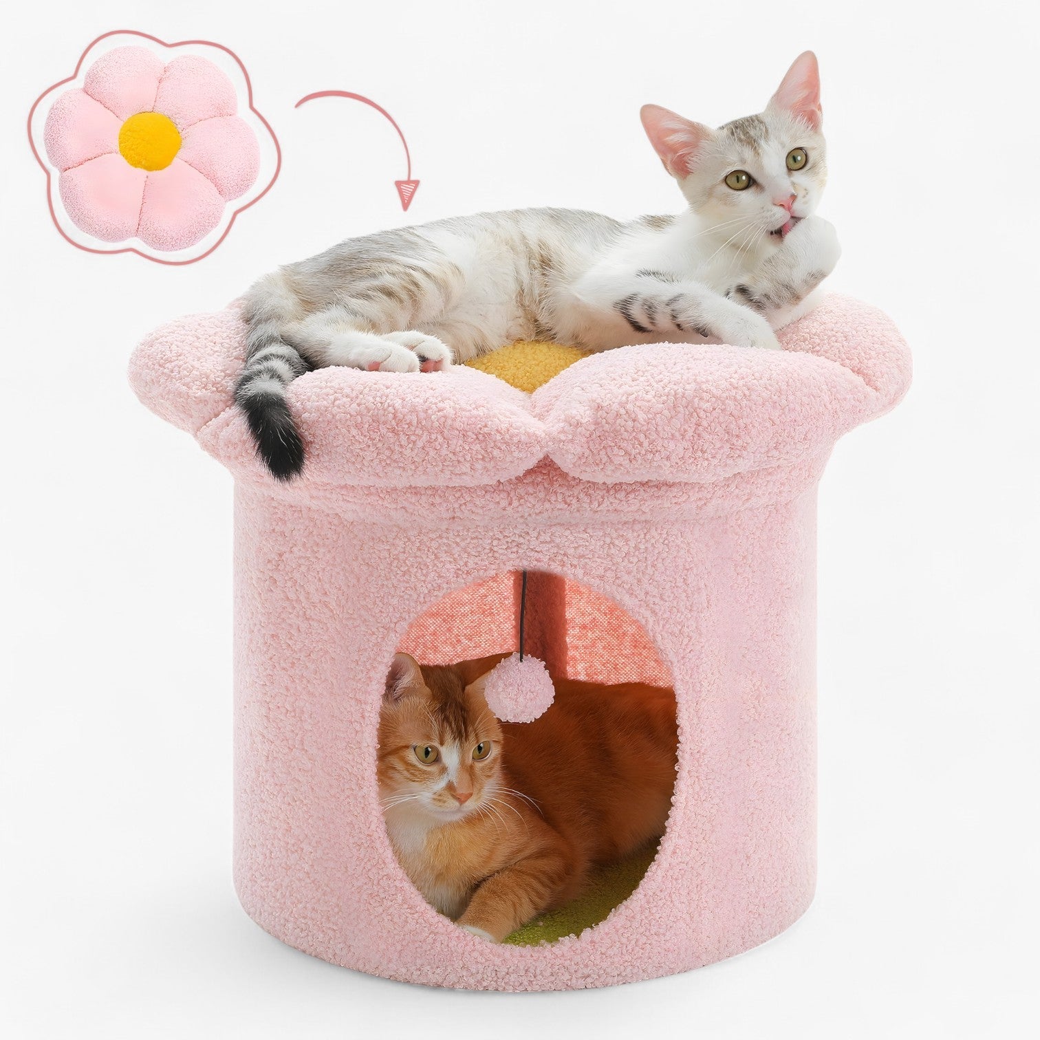 Rifugio per gatti carino con letto a fiori removibile - - carino cats fiori gatti letto pet PET SUPPLIES pets & supplies removibile rifugio rifugio gatti - Concept Palermo