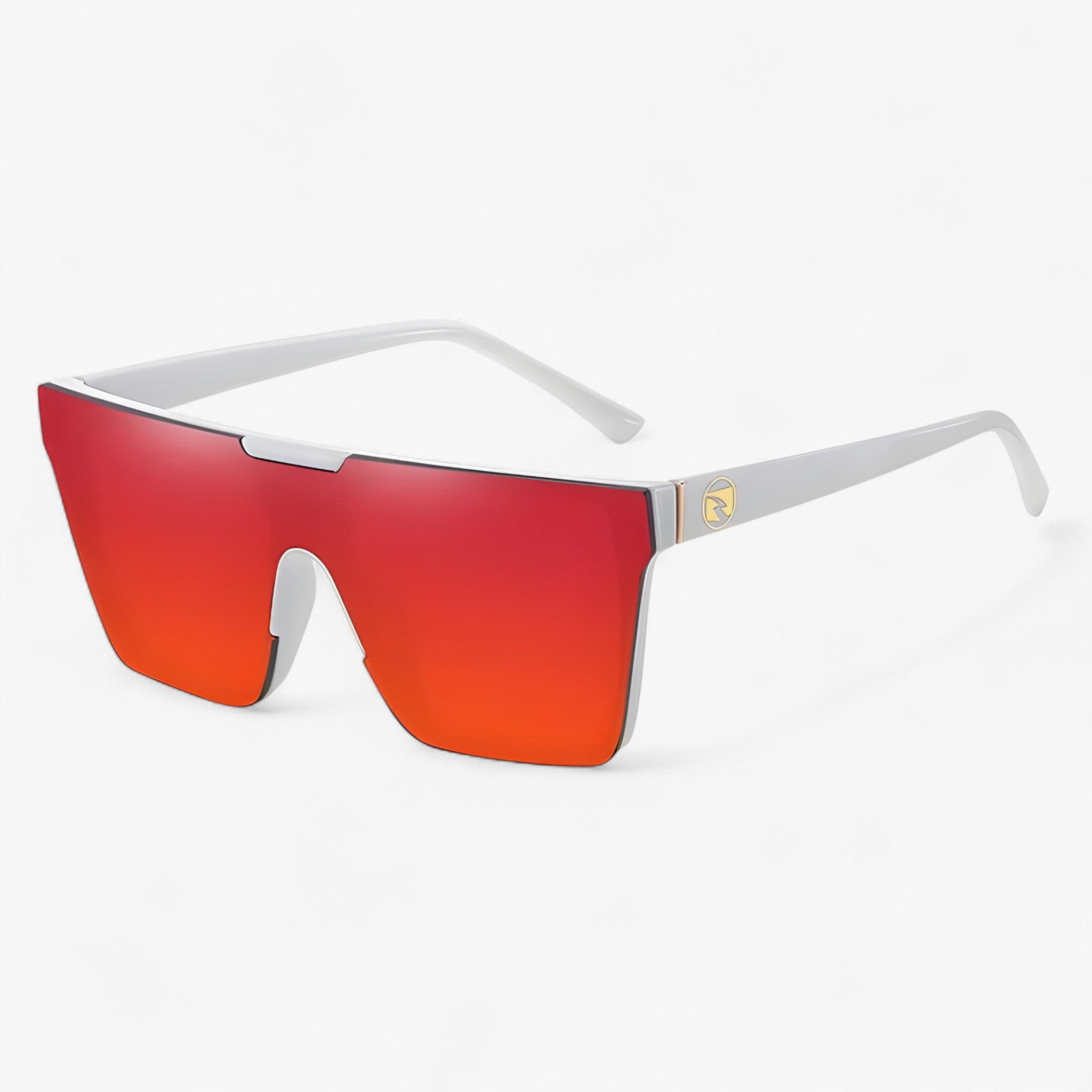 Occhiali da sole monoblocco di lusso Uomo - Bianco Rosso - Fashion Sunglasses men sunglasses polarized mens sunglasses monoblocco occhiali occhiali sole Polarized man sunglasses sole sunglasses sunglasses polarized men uomo - Concept Palermo