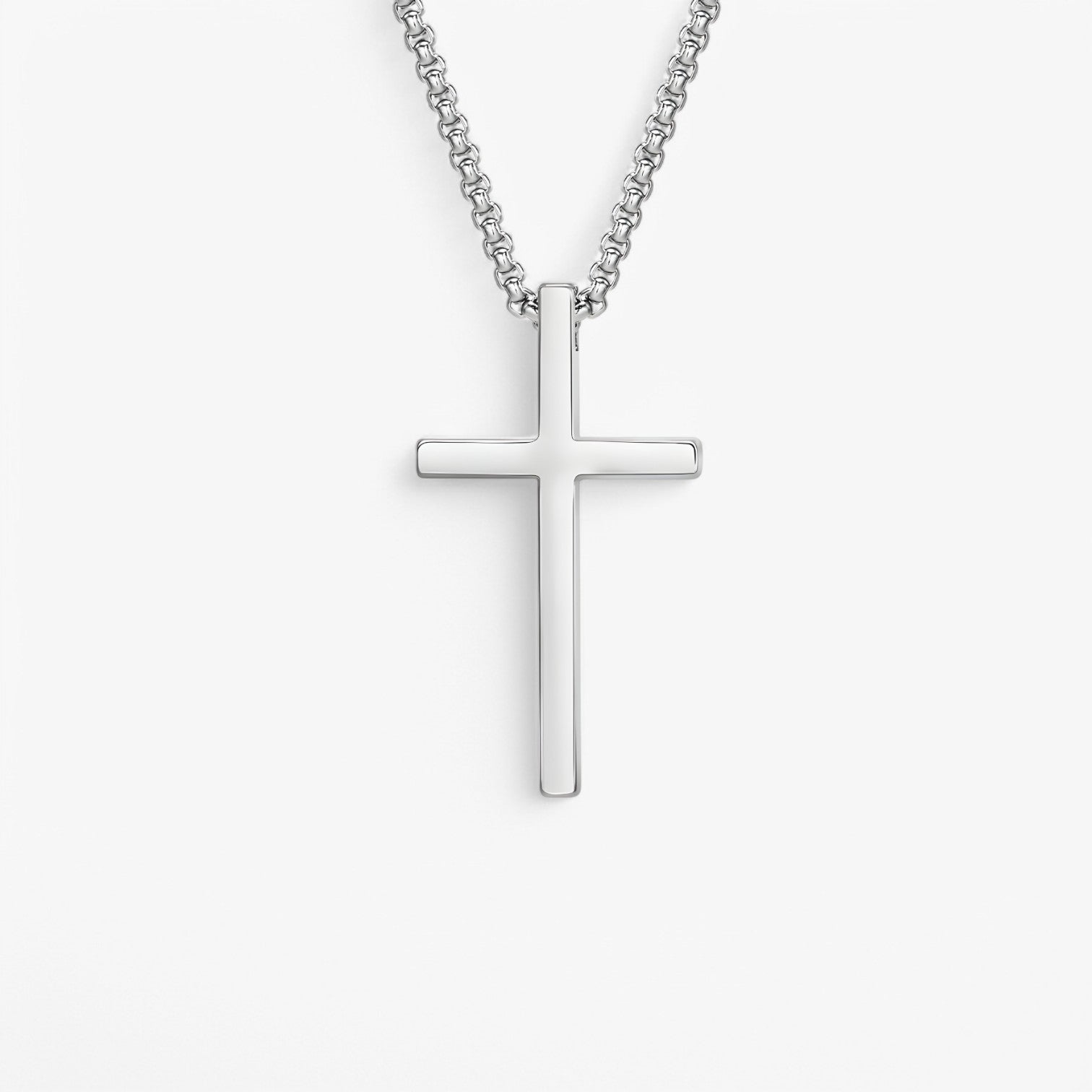 Ciondolo in Croce d'Argento – Cool & Senza Tempo in Acciaio Inossidabile Lana - - acciaio ciondolo ciondolo croce cool croce inossidabile jewelry lana necklace for men NECKLACES Stainless Steel Necklace - Concept Palermo