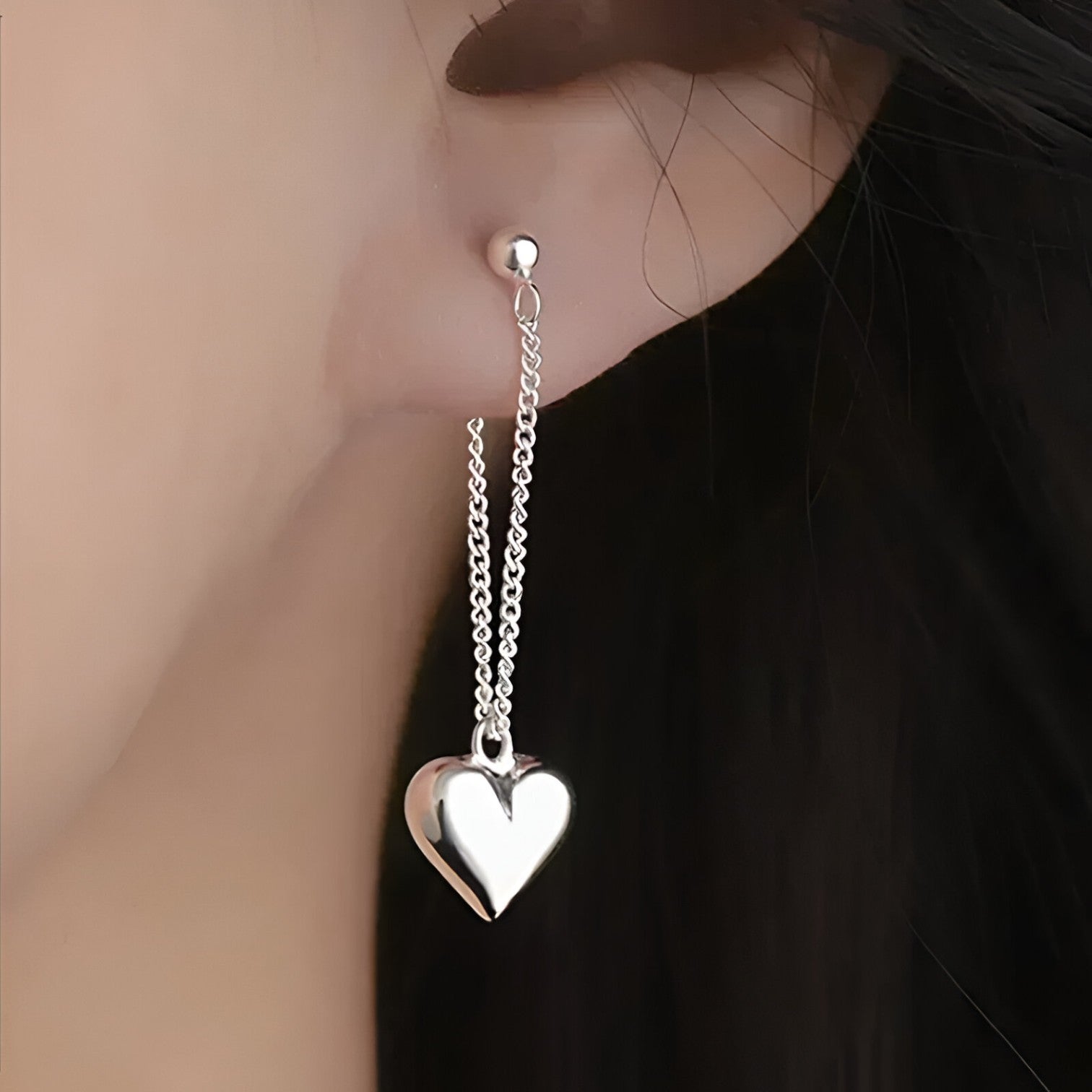 Orecchini a cuore in argento - Stiloso, ipoallergenico e senza tempo - - Accessories Jewelry cuore EARRINGS ipoallergenico jewelry orecchini orecchini cuore stiloso tempo womens earring - Concept Palermo