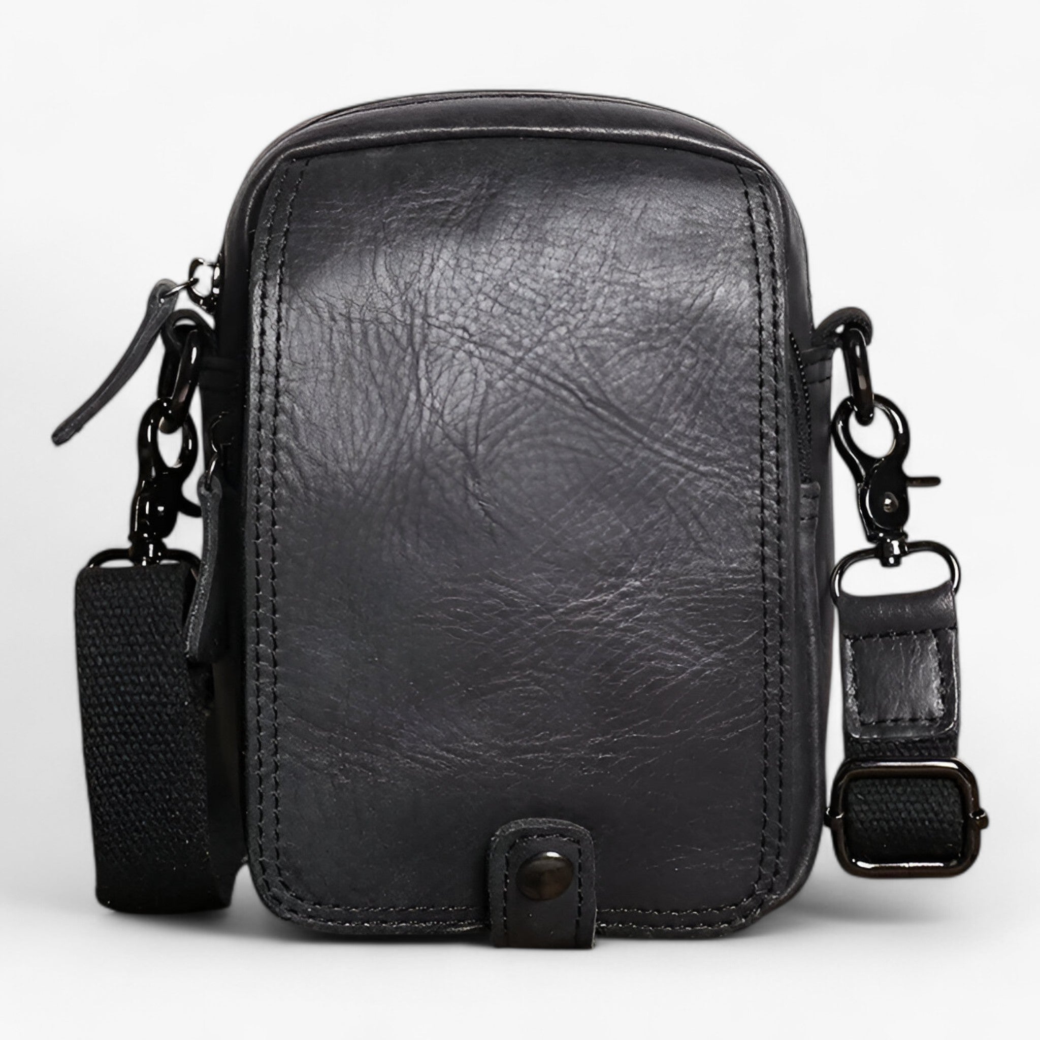 Borsa a Tracolla Donna Nera in Vera Pelle Bovina - Elegante, Leggera e Pratica - - accessoires bags borsa borsa tracolla bovina leggera pelle pratica tassen tracolla - Concept Palermo