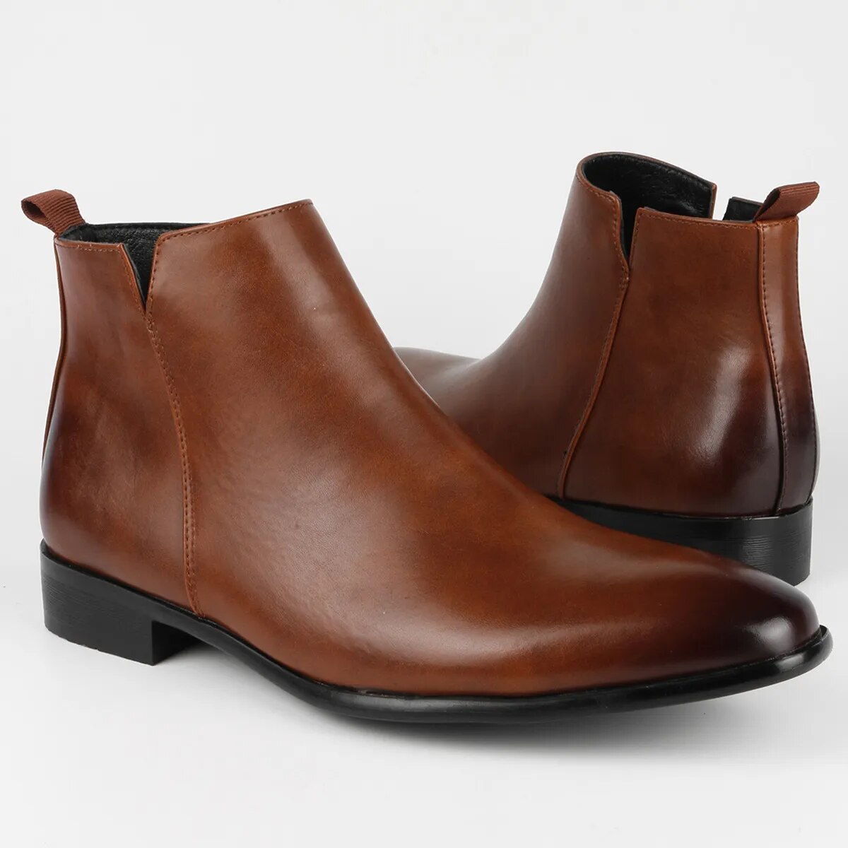 Stivali Classici da Uomo in Pelle Nera - Vari Numeri Disponibili - Marrone - classici schoenen shoes stivali stivali classici uomini uomo - Concept Palermo