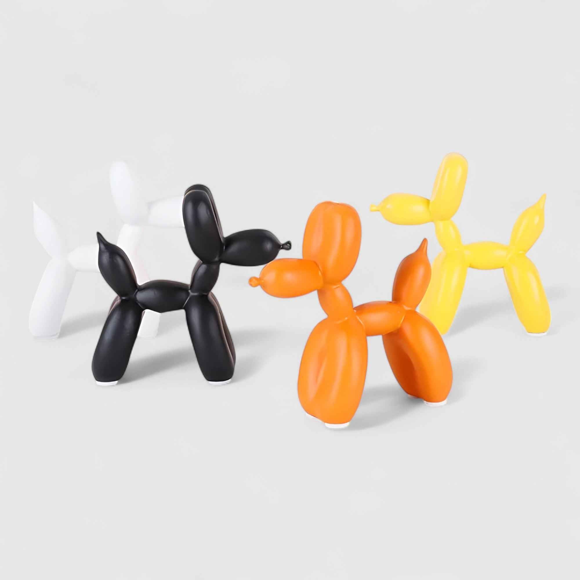 Statua Cane Palloncino Pop Art Moderna in Resina – Decorazione Design Scandinava per Tavolo