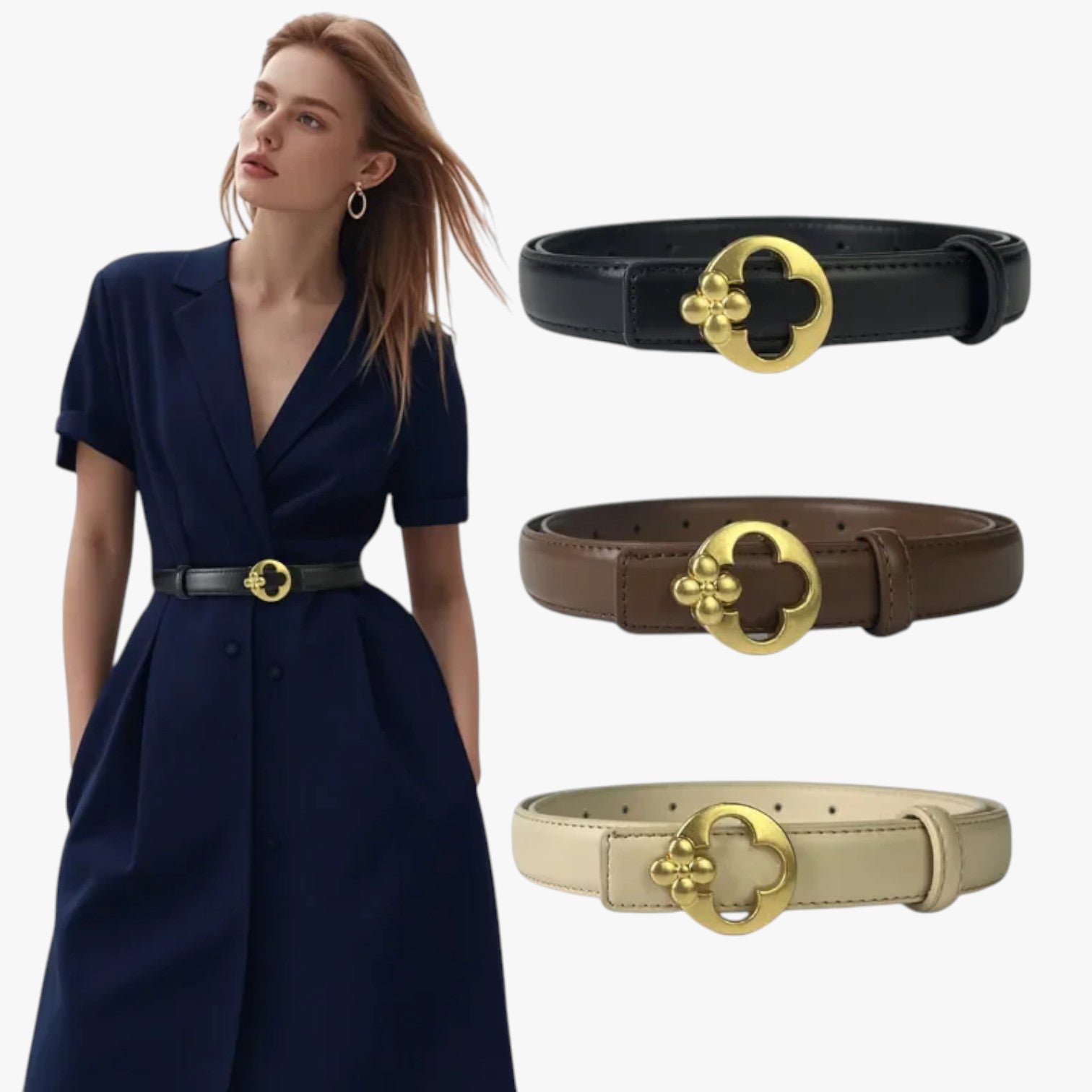 Cintura Donna 2025 Eleganza Casual con Fibbia Designer - - Belts casual cintura cintura donna designer donna eleganza fibbia waist belt for women Womens belt - Concept Palermo