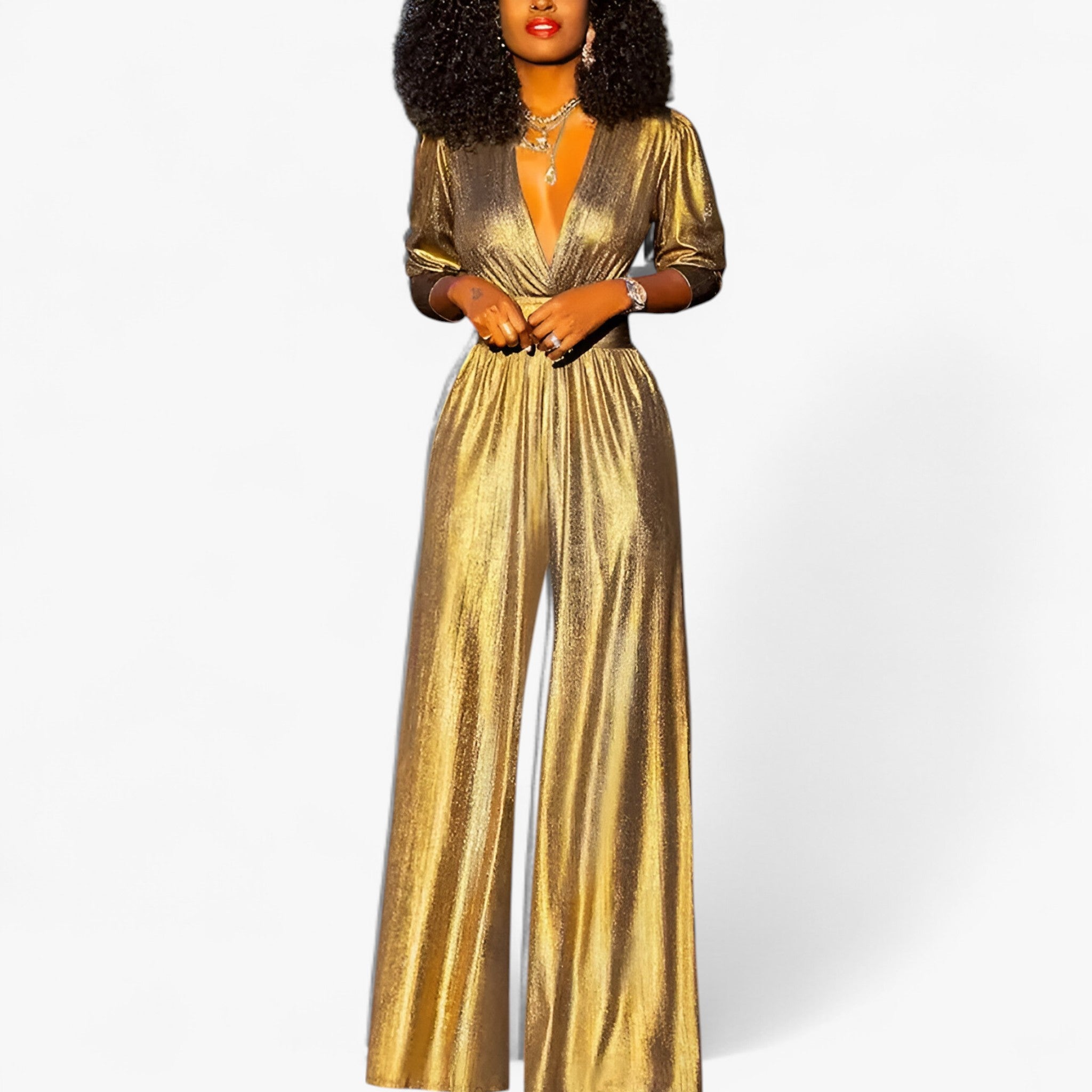 Tuta Uomo Zara Verde Smeraldo Metallizzato Larga Elegante per Cerimonie e Feste - - DRESS dresses formal dress gambe larghe metallizzato smeraldo tuta uomo zara - Concept Palermo