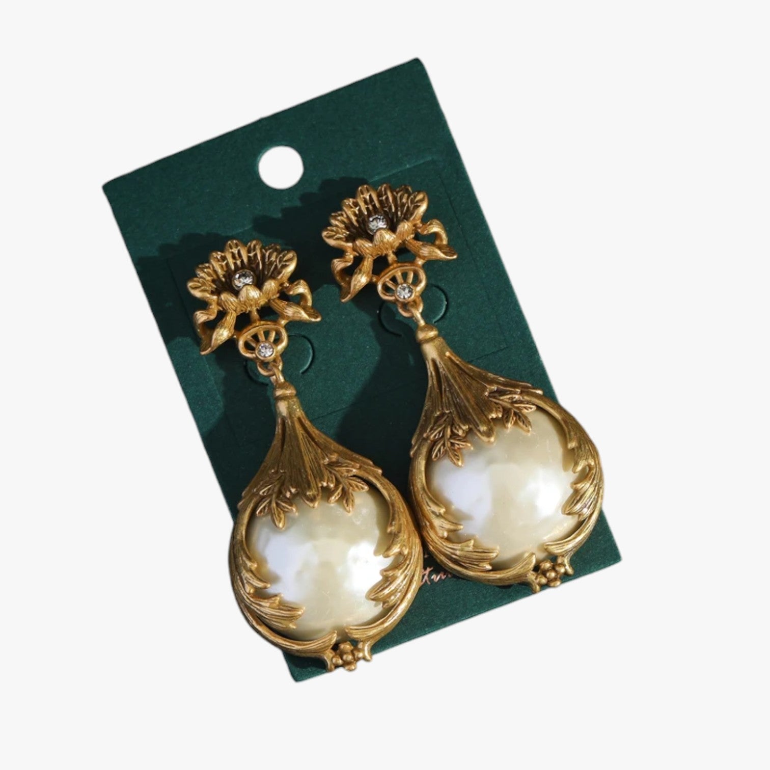 Orecchini Pendenti Vintage con Perle Eleganza Floreale in Oro Antico Donna - Oro - antico donna EARRINGS Earrings for Women Girls eleganza floreale jewelry New Fashion Earrings orecchini orecchini pendenti pendenti womens earring - Concept Palermo