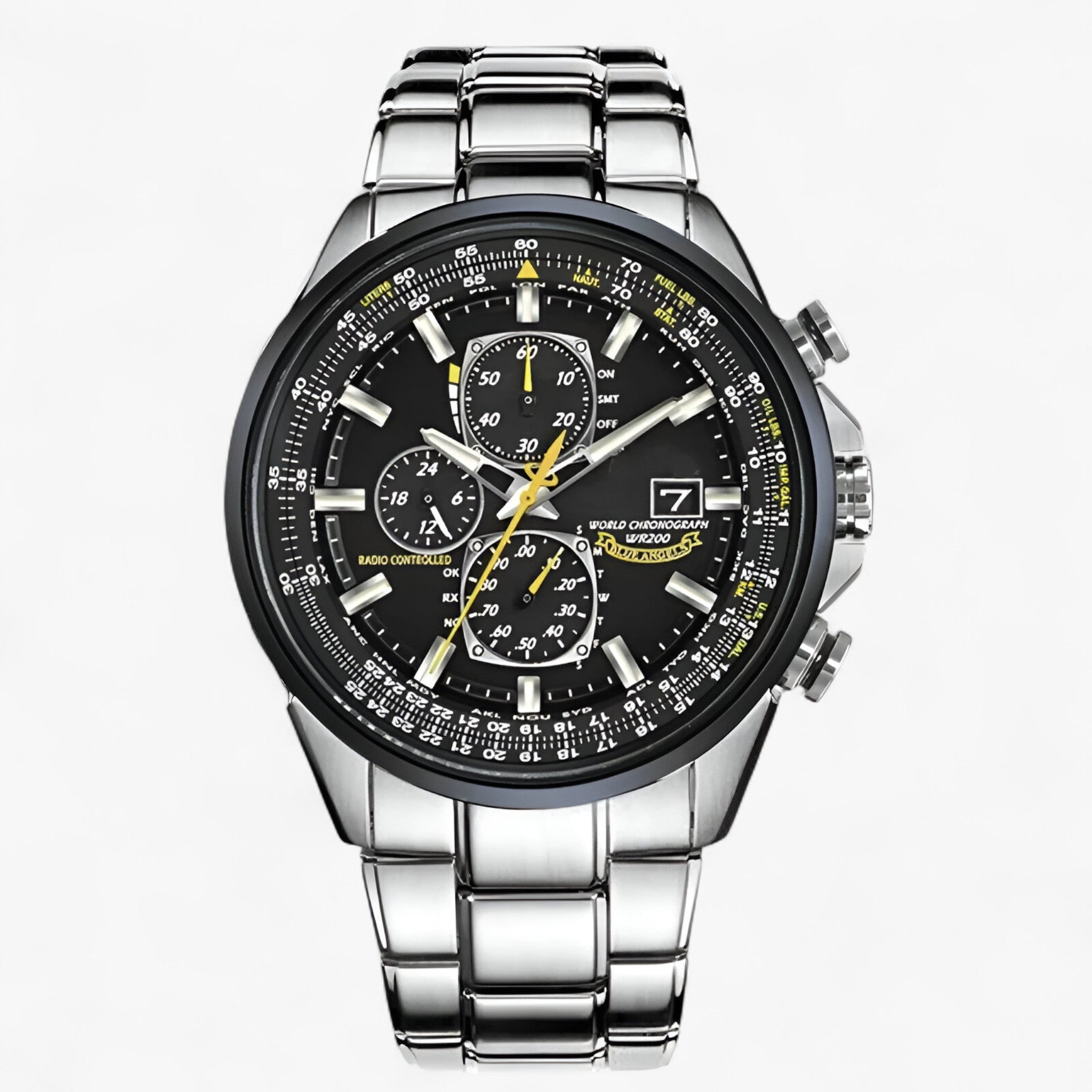 Orologio Cronografo Uomo MultiSteel 42mm, Acciaio Argento con Quadrante Blu Elegante - 3 pulsanti acciaio-nero - acciaio cronografo multisteel orologio orologio cronografo uomo vero watches WATCHES FOR MEN - Concept Palermo