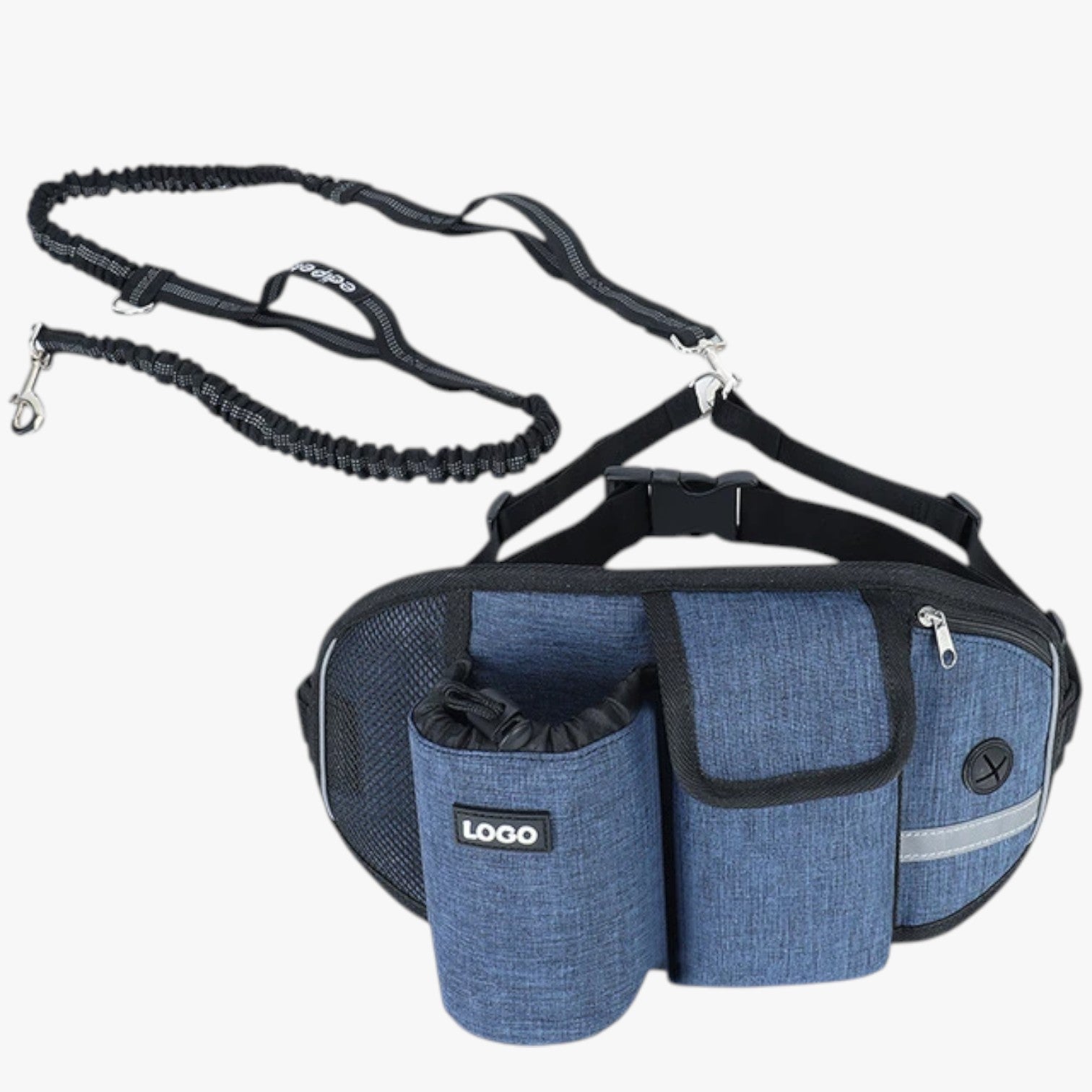 Marsupio Sportivo con Porta-Premi e Guinzaglio Riflettente Uomo - Set Blu Cina - guinzaglio marsupio marsupio sportivo pet pet accessories petproduct Pets pets & supplies porta premi riflettente sportivo - Concept Palermo