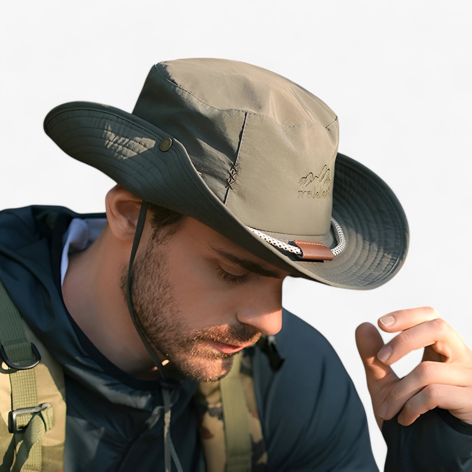 Cappello Impermeabile Anti-UV Uomo, Protezione Solare UPF 50+, Traspirante, per Pesca/Trekking - - anti cappello cappello impermeabile impermeabile Mens fashion Mens hat uomo - Concept Palermo