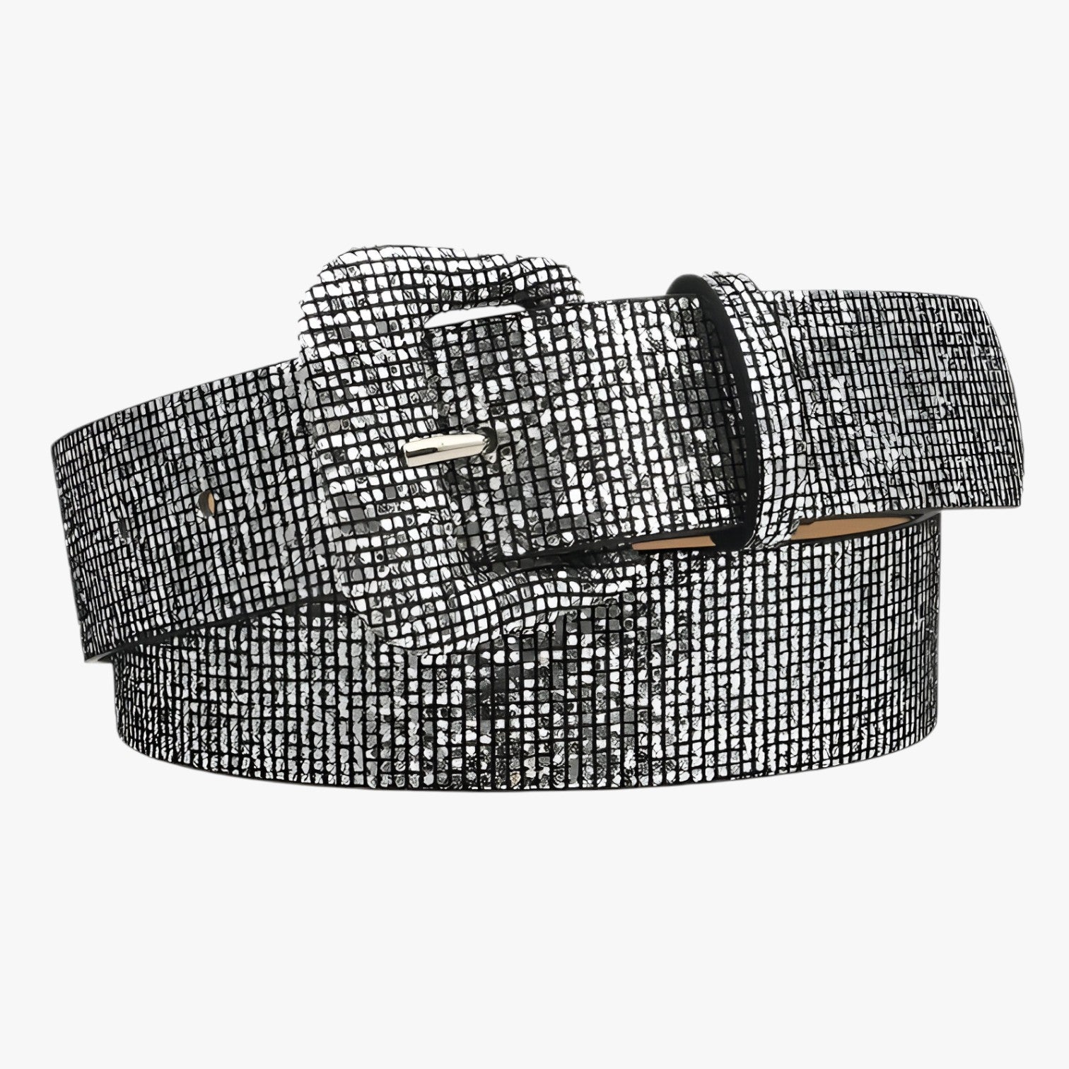 Cintura Brillante con Paillettes per Jeans e Cappotti - Grigio - Belts belts for woman brillante cappotti cintura cintura brillante jeans paillettes waist belt for women women belts Womens belt - Concept Palermo