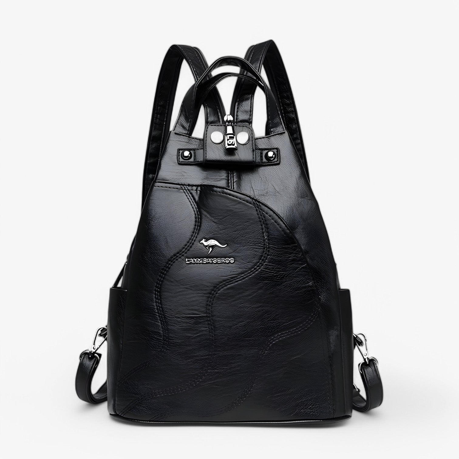Zaino Uomo Grande in Vera Pelle Nera - Elegante, Sicuro per Lavoro, Università e Viaggi - nero - Backpacks Bags pelle sicuro spazioso uomo viaggi women bags zaino zaino pelle - Concept Palermo
