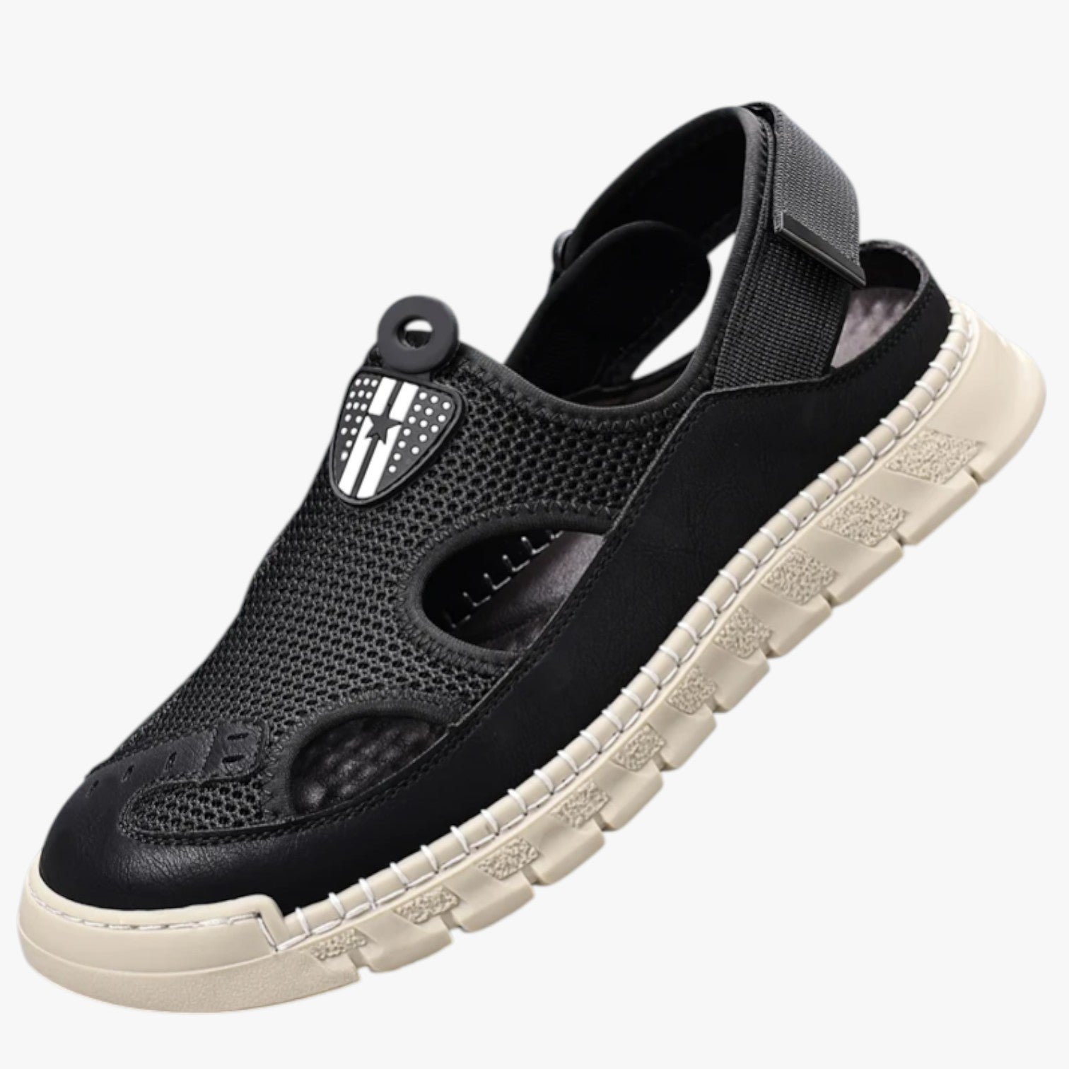 Scarpe Estive Uomo Traspiranti, Antiscivolo e Ultra Comode - nero - antiscivolo breathable sandals casual sandals comode estive sandals scarpe scarpe estive traspiranti uomo walking sandals - Concept Palermo