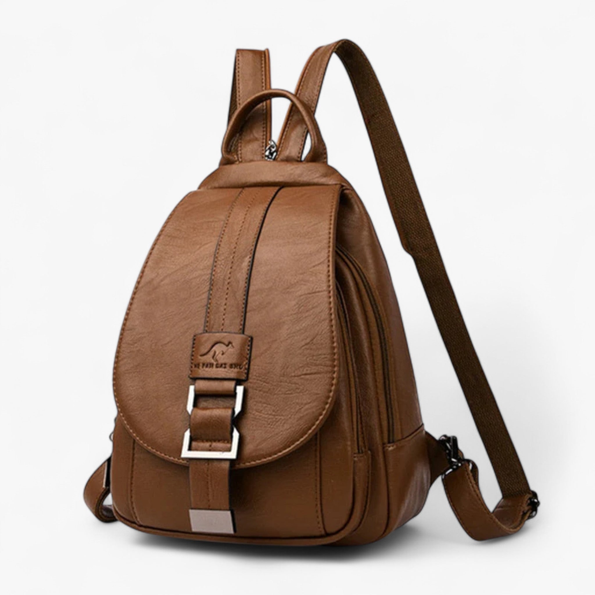Zaino Donna in Vera Pelle Elegante e Chic, Ideale per Lavoro e Tempo Libero - Marrone - Backpacks bags chic pelle women's backpack zaino zaino pelle - Concept Palermo