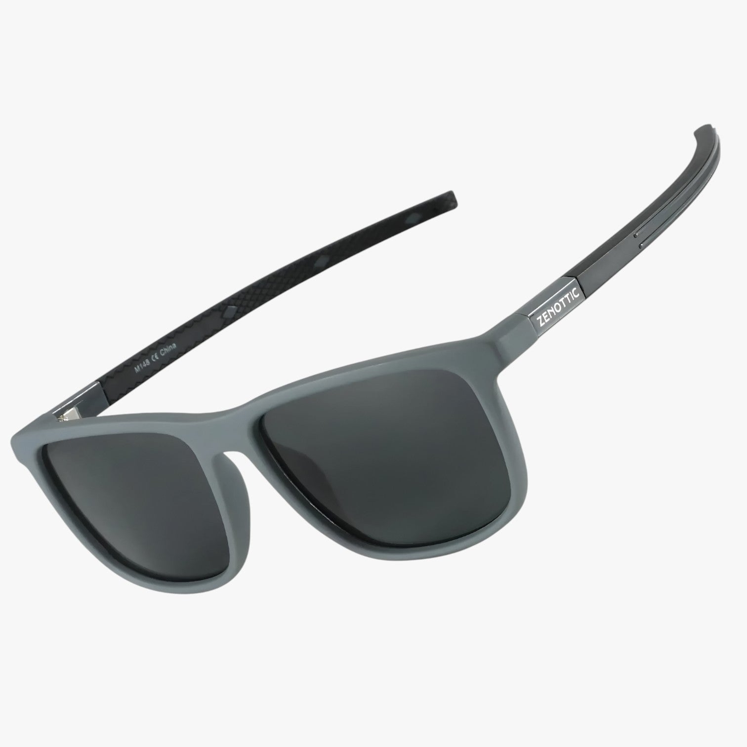 Occhiali da sole quadrati polarizzati – protezione UV leggera Uomo - Lenti grigie ZNOTTIC - leggera mens sunglasses occhiali occhiali sole polarizzati protezione quadrati sole sunglasses - Concept Palermo