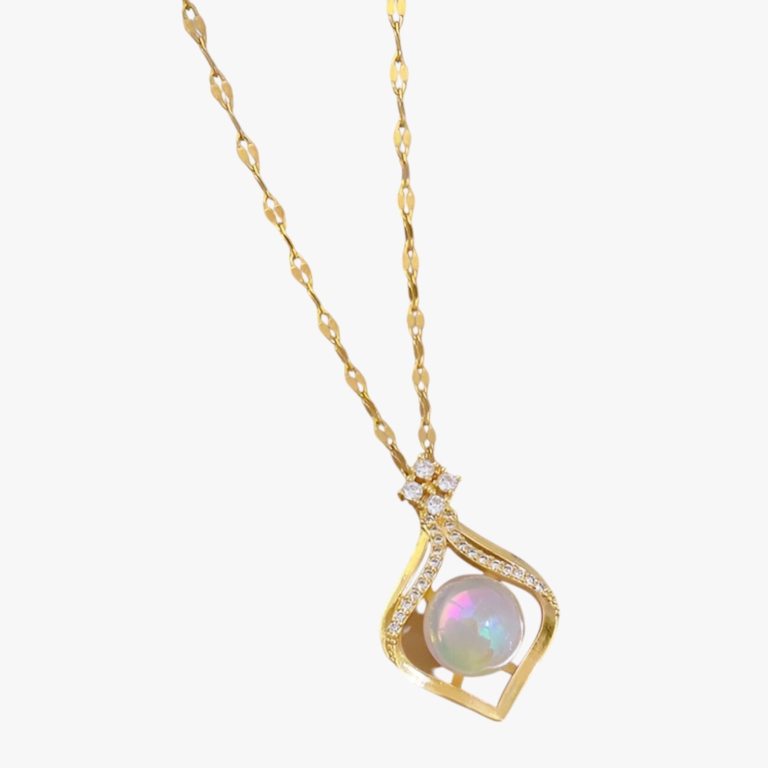 Collana di perle sirena glamourosa Oro Lana Donna - NY0087 - collana collana perle donna elegant womens necklaces glamourosa jewelry lana Necklace NECKLACES Necklaces for Women perle sirena - Concept Palermo