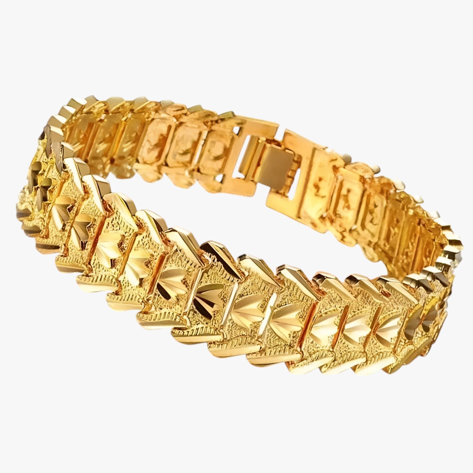 Stile dichiarativo con brillantezza 24K – Bracciale retro durevole per uomini Oro - - bracciale BRACELET brillantezza dichiarativo jewelry mens accessory mens bracelet retro stile stile dichiarativo uomini - Concept Palermo