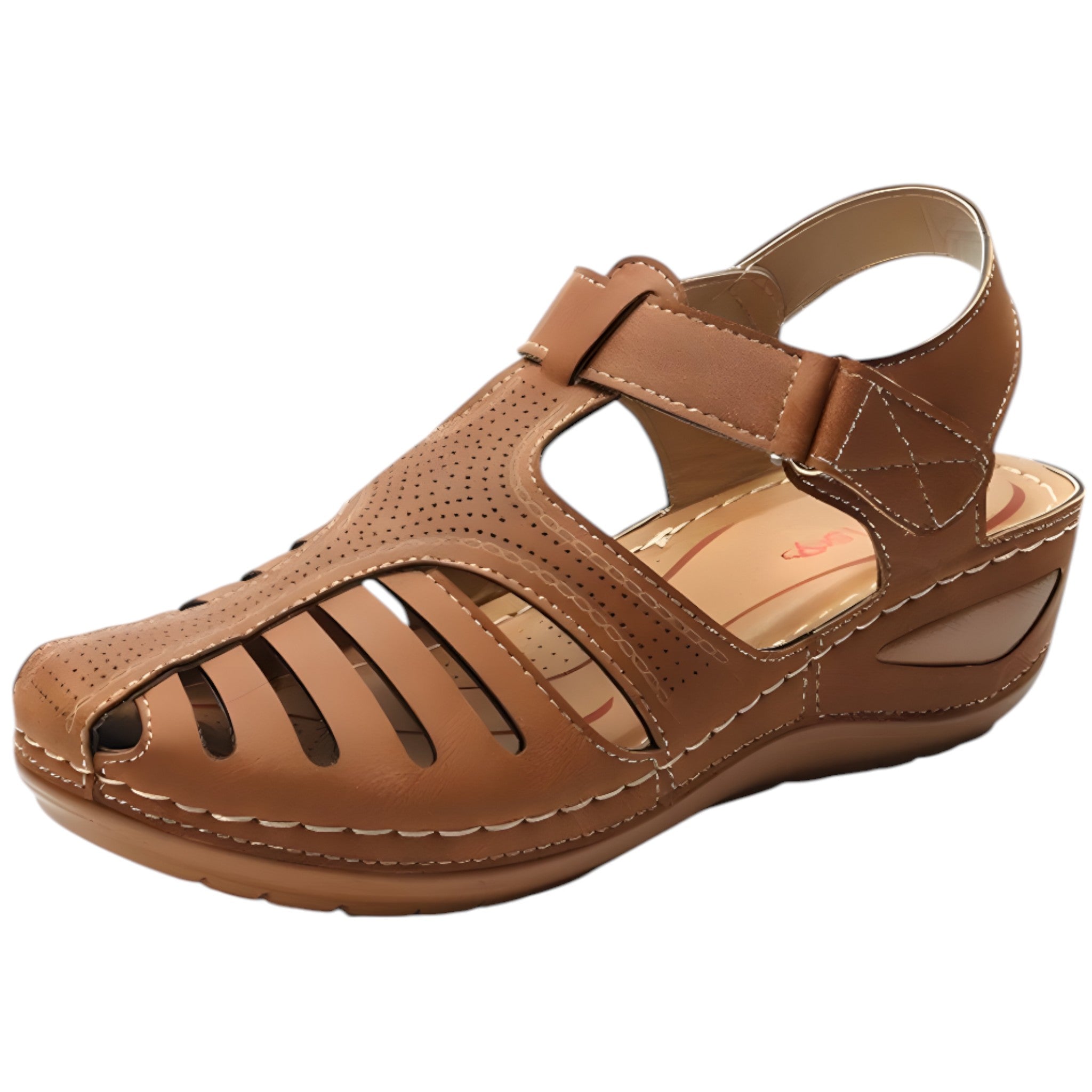 Sandali comfort traforati con cinturino Uomo - Marrone - breathable sandals casual sandals cinturino comfort easy wear sandals fashion sandals nova | sandali comfort traforati con cinturino - €25 sandali sandali comfort traforati uomo - Concept Palermo