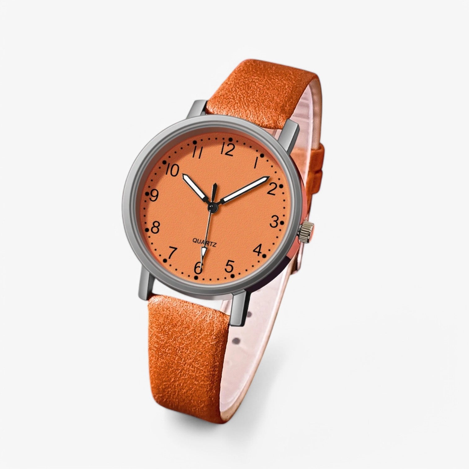 Orologio da donna vintage - confortevole Pelle - Arancione - confortevole donna ladies watch orologio orologio donna pelle vintage watch watch for women watches - Concept Palermo