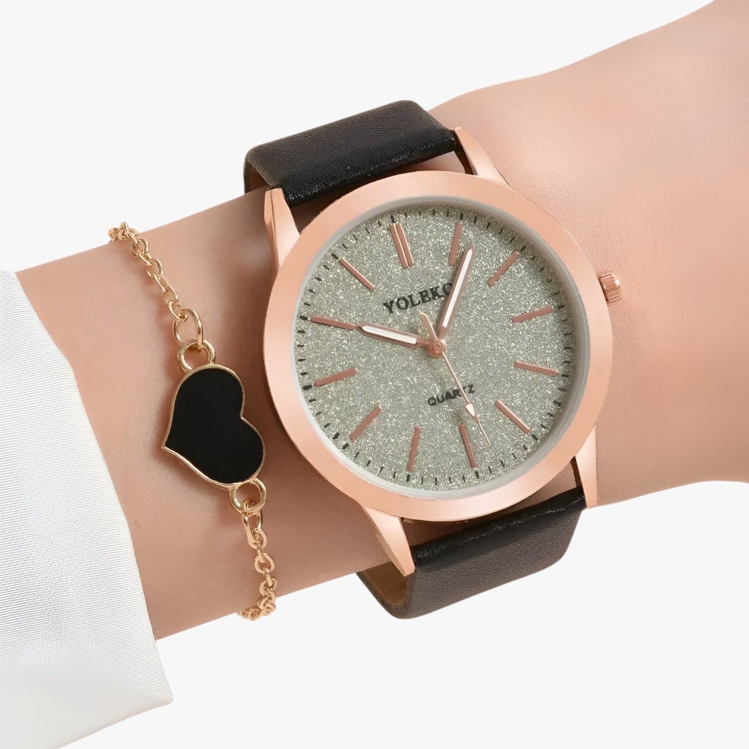 Set Eleganza Femminile 2 Orologi da Donna in Pelle e Bracciale, Stile Lusso al Polso - - bracciale donna eleganza eleganza femminile female watch femminile ladies watch orologi pelle polso watch watch for women watches wrist watches for women - Concept Palermo