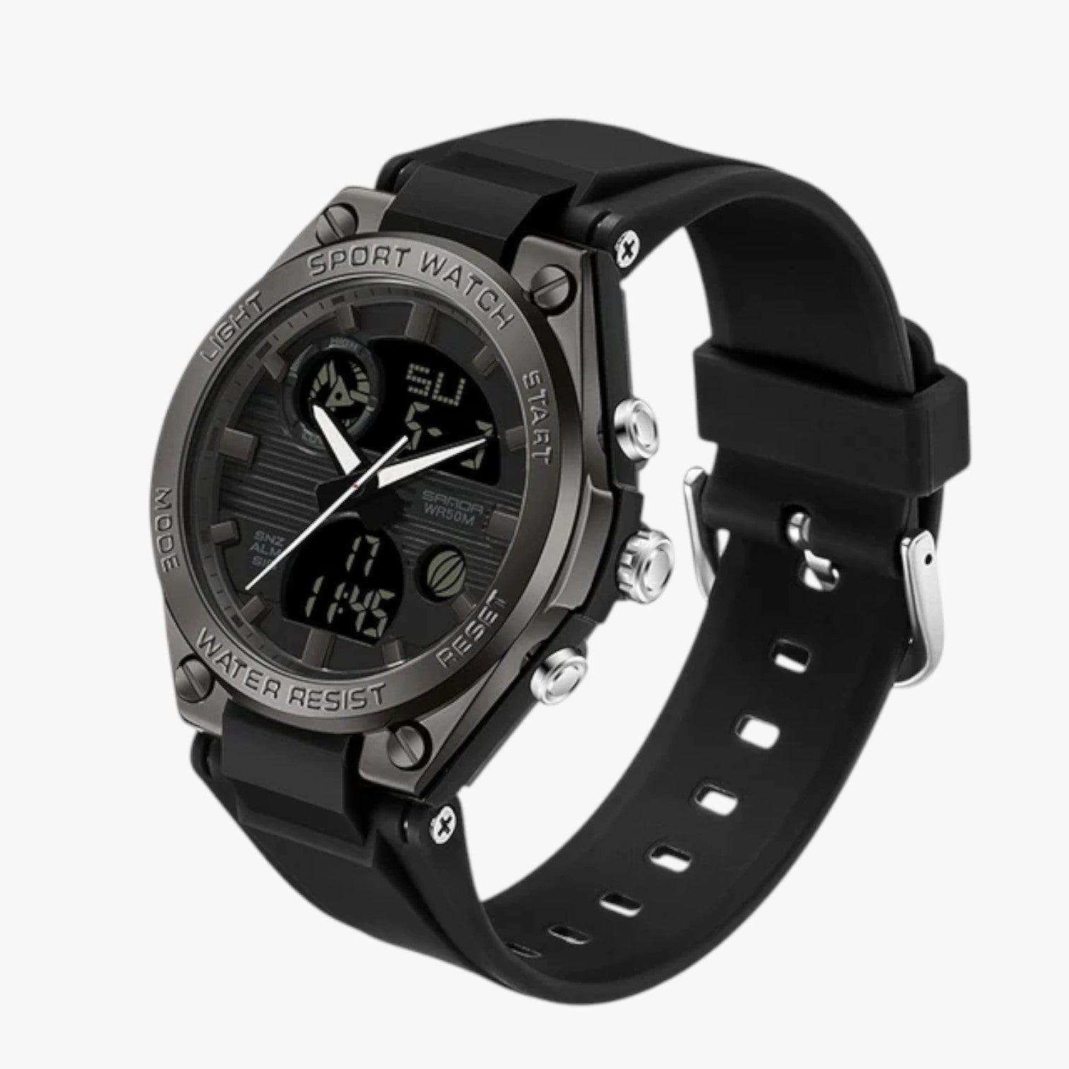 Orologio Sportivo Digitale da Donna Impermeabile con Cinturino in Silicone Nero - Nero - donna female watch impermeabile ladies watch orologio orologio sportivo sportivo watch watch for women watches wrist watches for women - Concept Palermo