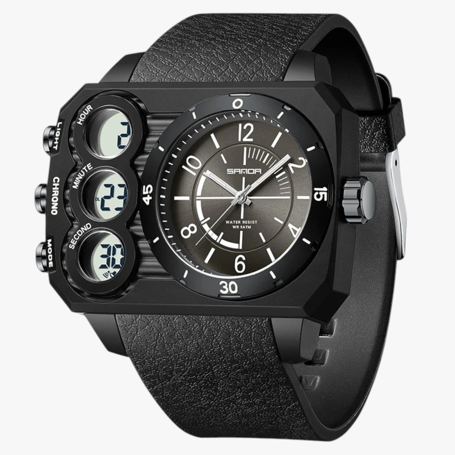 Orologio sportivo con doppio display Uomo - Nero - display doppio orologio orologio sportivo sportivo uomo watch watches WATCHES FOR MEN - Concept Palermo