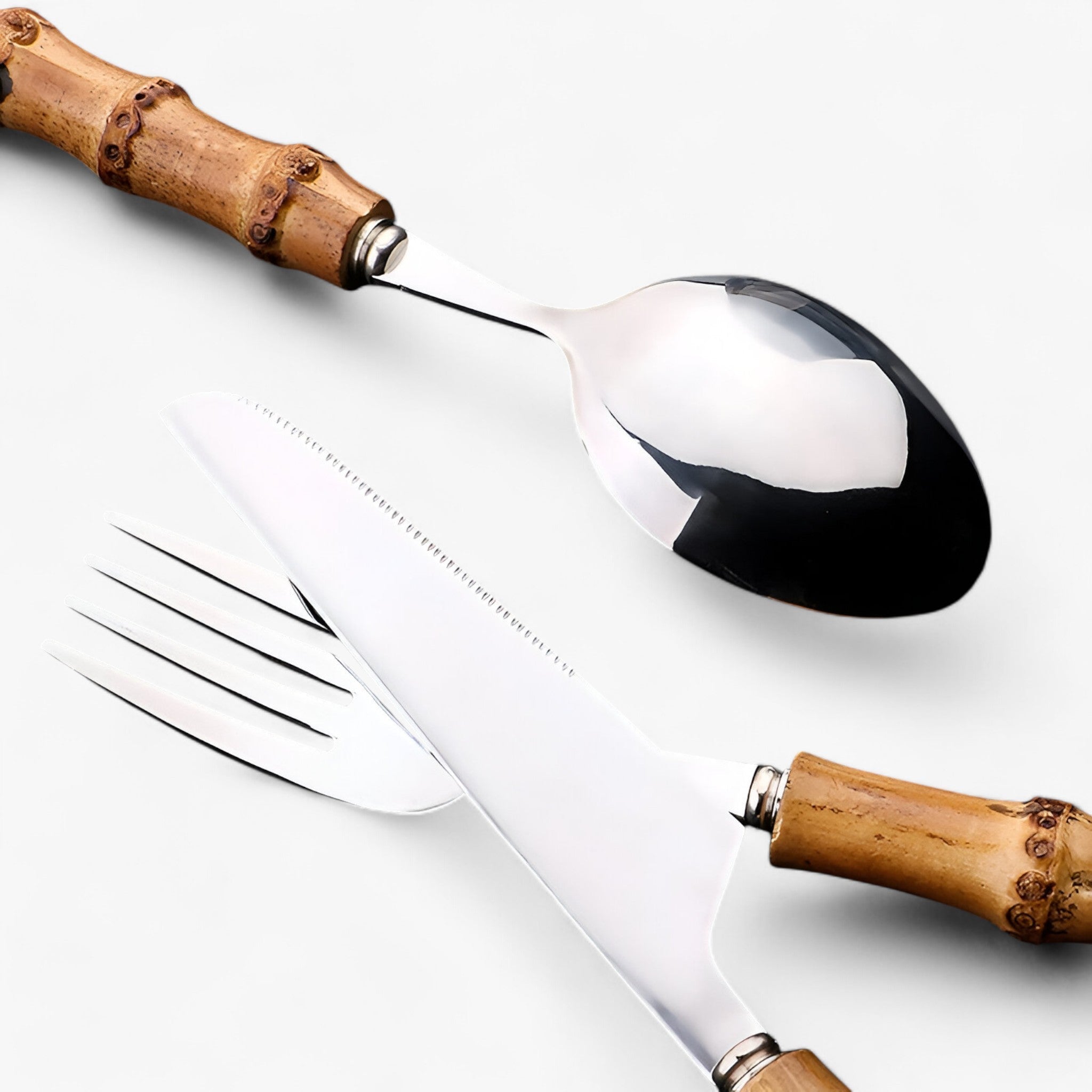 Set di posate in bambù riutilizzabile per picnic e viaggi, ecologico e sostenibile - - bambù home & garden huis & tuin posate posate bambù riutilizzabile sostenibile - Concept Palermo