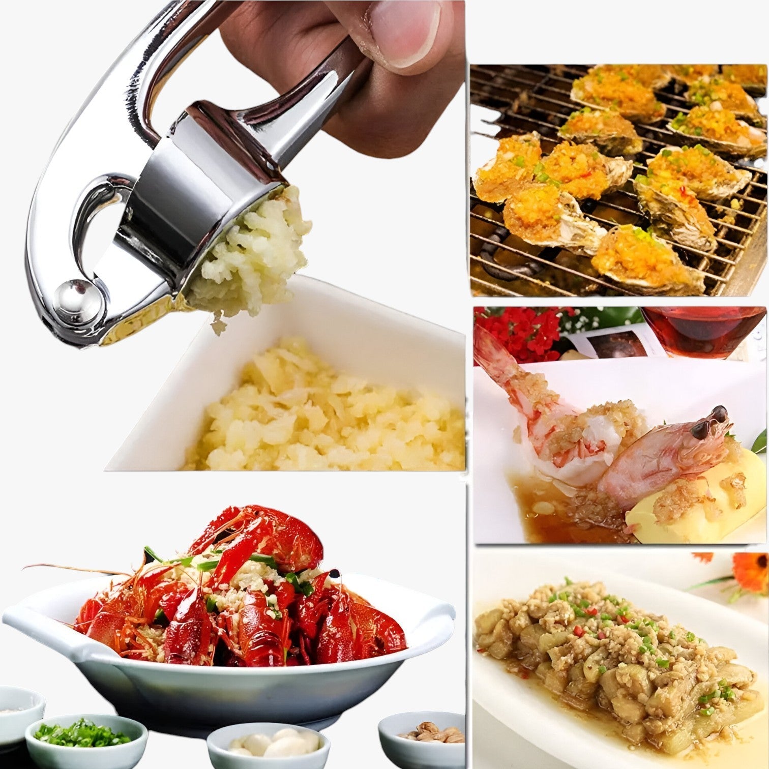 Pressa per aglio in lega – Pressatura senza sforzo, sapore massimo Uomo - - aglio Kitchen kitchen & dining kitchen tools lega massimo pressa pressa aglio pressatura sapore - Concept Palermo