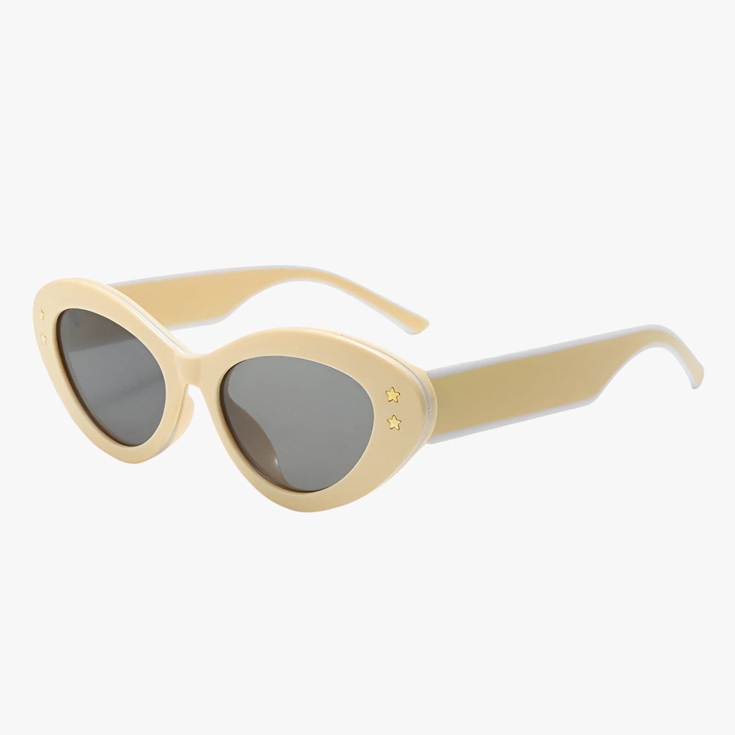 Occhiali da sole retro con protezione UV400 - Beige - Cat Eye Sunglasses Fashion Sunglasses occhiali occhiali sole polarized sunglasses women protezione retro sole sunglasses - Concept Palermo