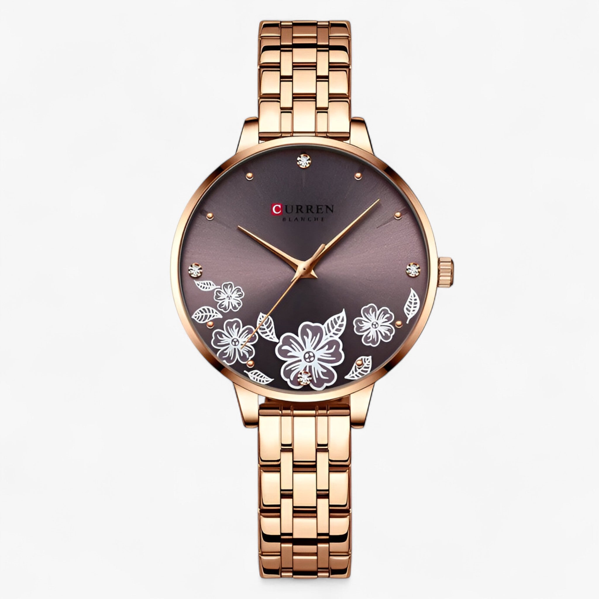 Orologio da donna ultrasottile in acciaio inossidabile al quarzo - Caffè - acciaio donna female watch inossidabile orologio orologio donna quarzo ultrasottile watch for women watches - Concept Palermo