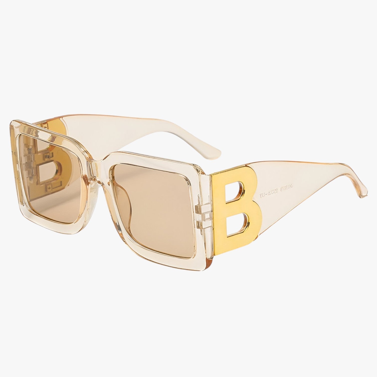 Audace e stiloso - Occhiali da sole oversized con protezione UV400 Uomo - Champagne Tè Come Immagine - audace audace stiloso Fashion Sunglasses occhiali oversized polarized sunglasses women protezione sole stiloso sunglasses - Concept Palermo