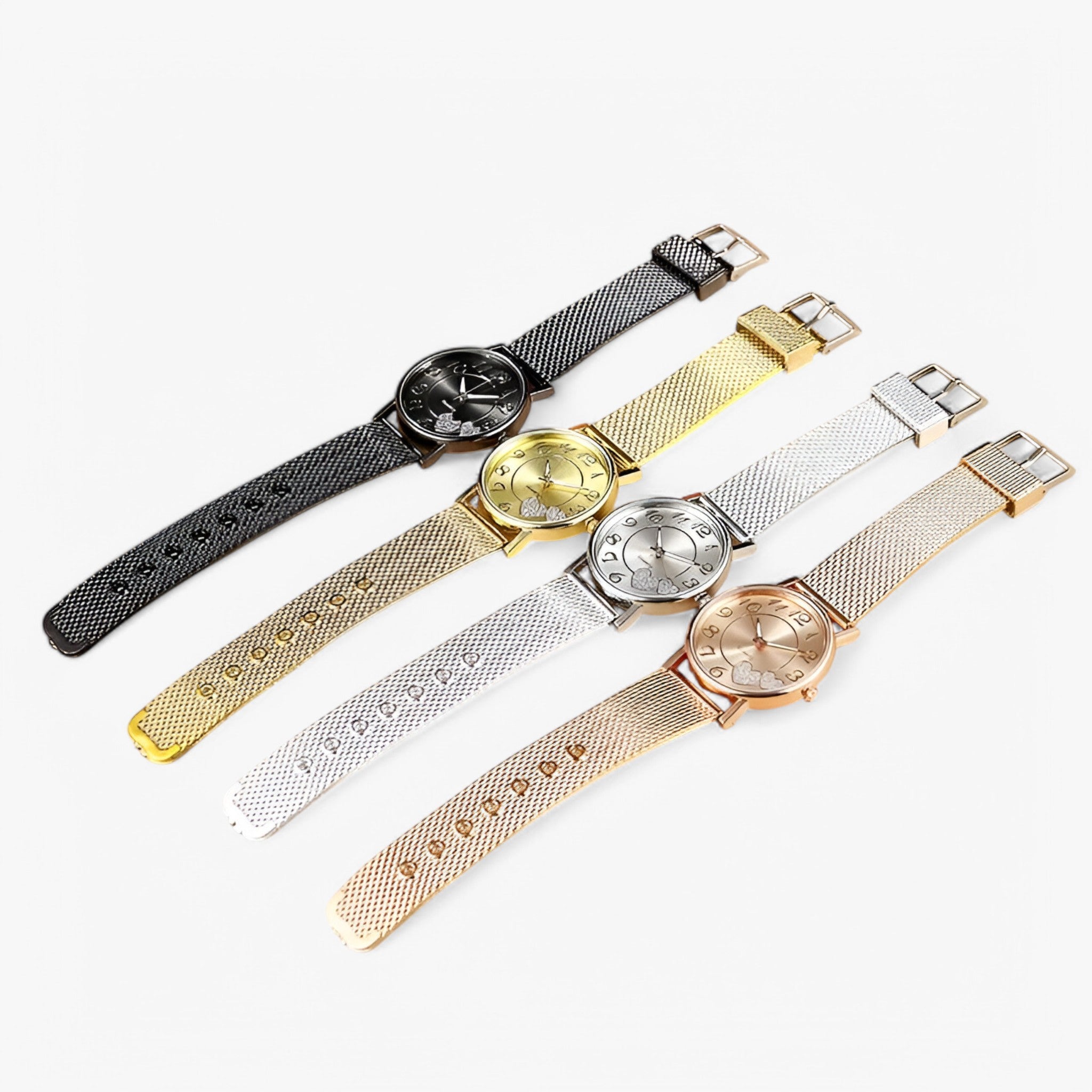 Orologio da Uomo in Oro Rosa con Quadrante a Cuore, Elegante e Moderno - - cuore female watch orologio orologio quadrante quadrante uomo watch for women watches - Concept Palermo