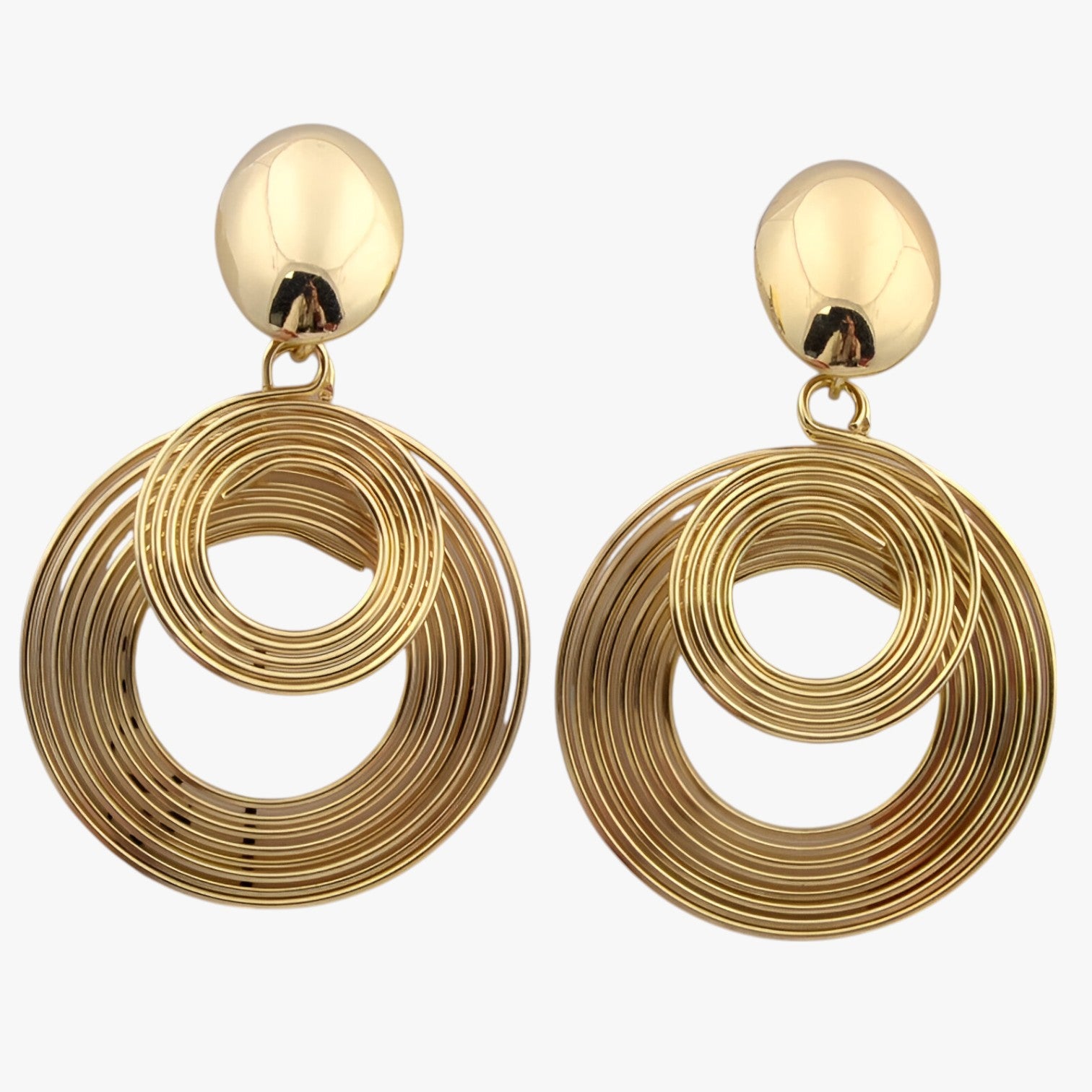 Orecchini geometrici oversize: eleganza moderna che illumina il tuo look Donna - Oro - donna EARRINGS Earrings for Women Girls eleganza geometrici illumina jewelry look moderna New Fashion Earrings orecchini womens earring - Concept Palermo