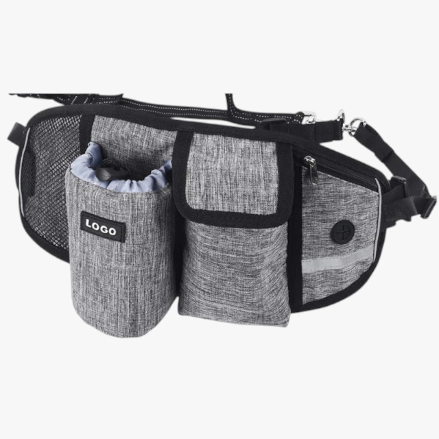Marsupio Sportivo con Porta-Premi e Guinzaglio Riflettente Uomo - Grigio NO GUinzaglio Cina - guinzaglio marsupio marsupio sportivo pet pet accessories petproduct Pets pets & supplies porta premi riflettente sportivo - Concept Palermo