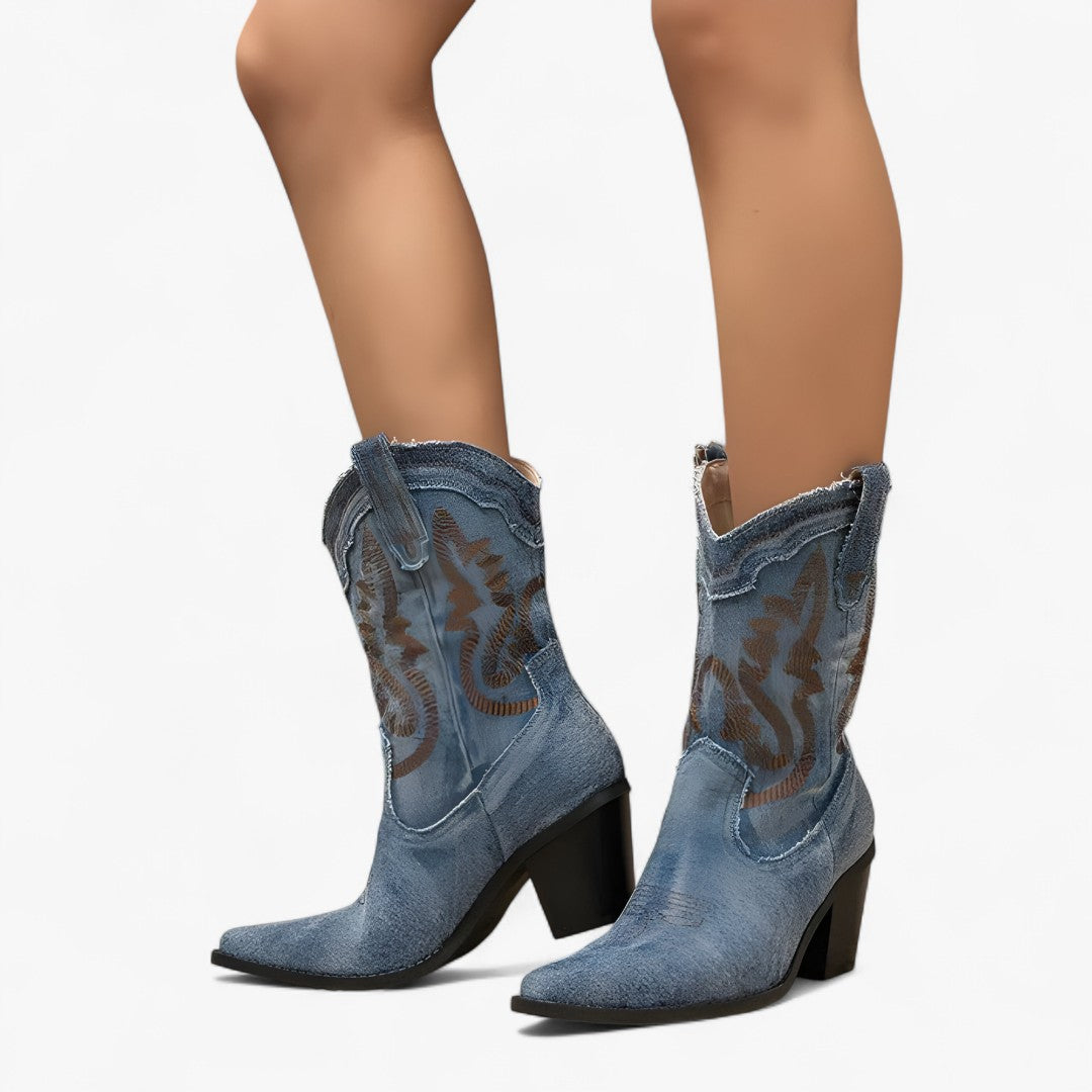Stivali da cowboy ricamati in stile western retrò Uomo - - BOOTS Boots & Shoes cowboy retr ricamati shoes stile stivali stivali cowboy uomo - Concept Palermo