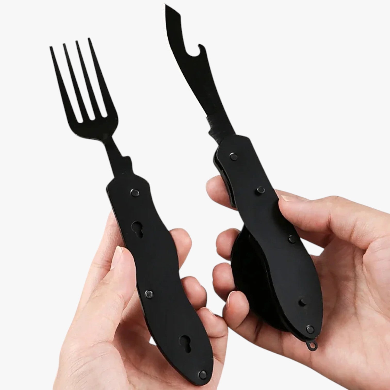Set Posate Pieghevoli 3-in-1 da Campeggio - - campeggio Kitchen kitchen & dining Kitchen Essentials kitchen utensil Kitchen Utensils pieghevoli posate posate pieghevoli - Concept Palermo