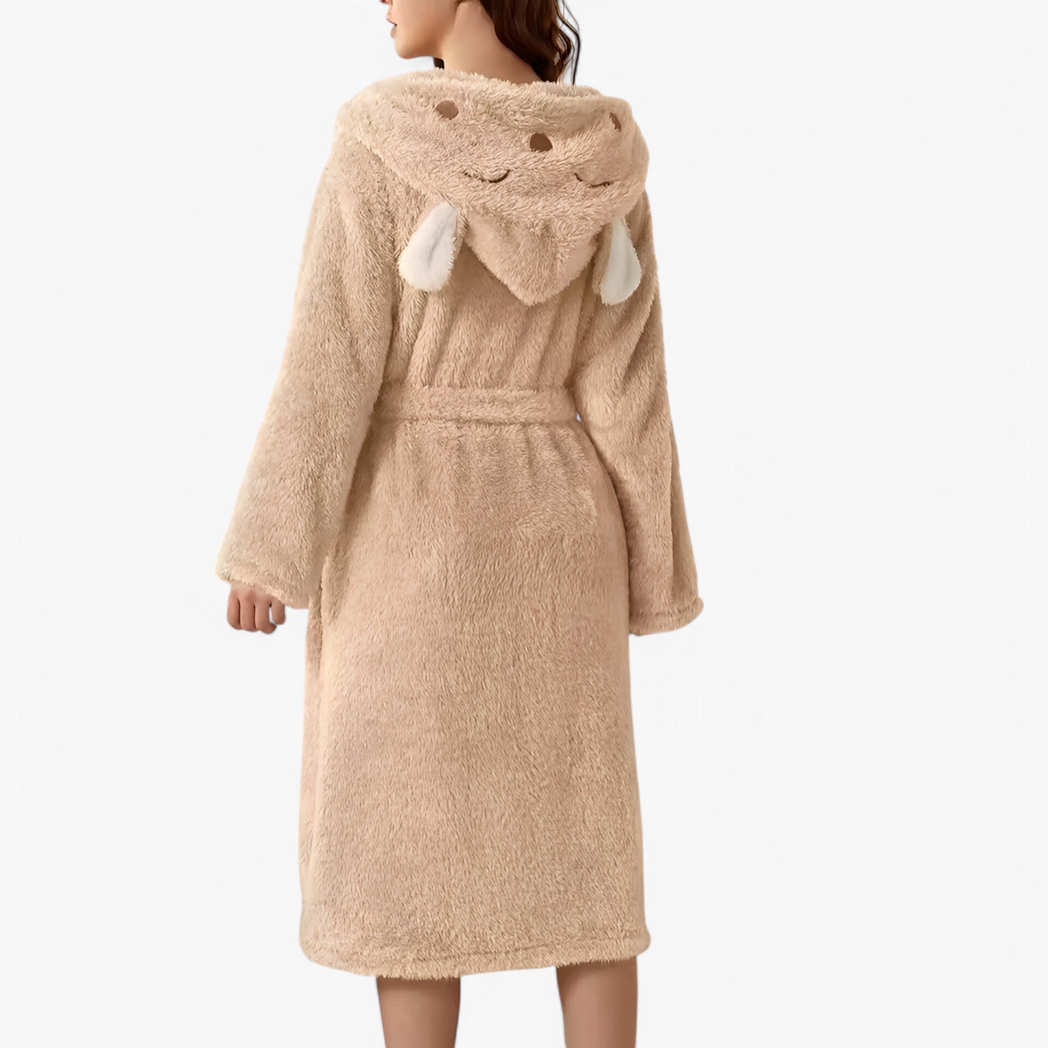 Morbido Accappatoio con Orecchie di Coniglio Uomo - Khaki - accappatoio accappatoio orecchie coniglio luna | morbido accappatoio con orecchie di coniglio- € orecchie uomo - Concept Palermo