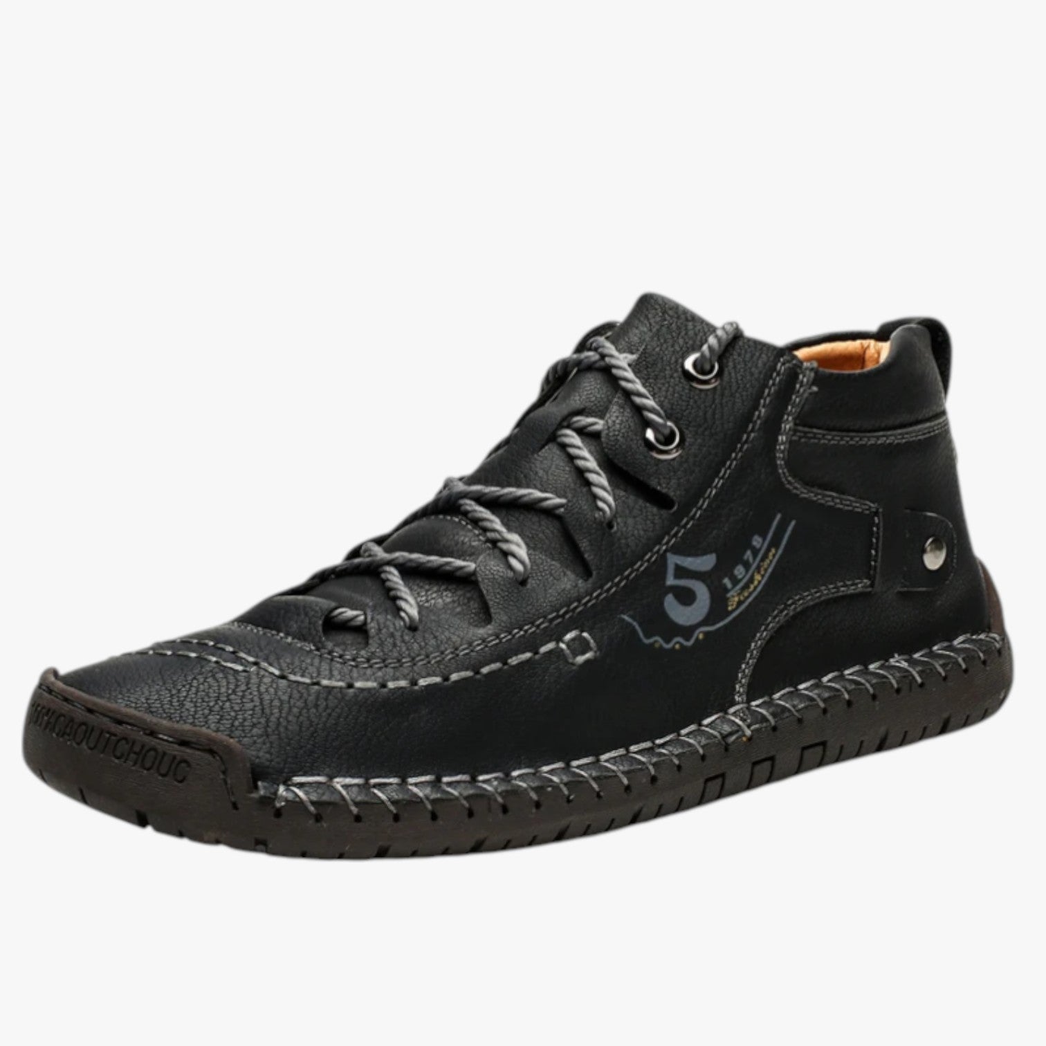 Scarpe casual da uomo in pelle cucite a mano: comfort a ogni passo - nero - Boots & Shoes casual comfort cucite mano Men's Shoes ogni passo pelle scarpe shoes - Concept Palermo