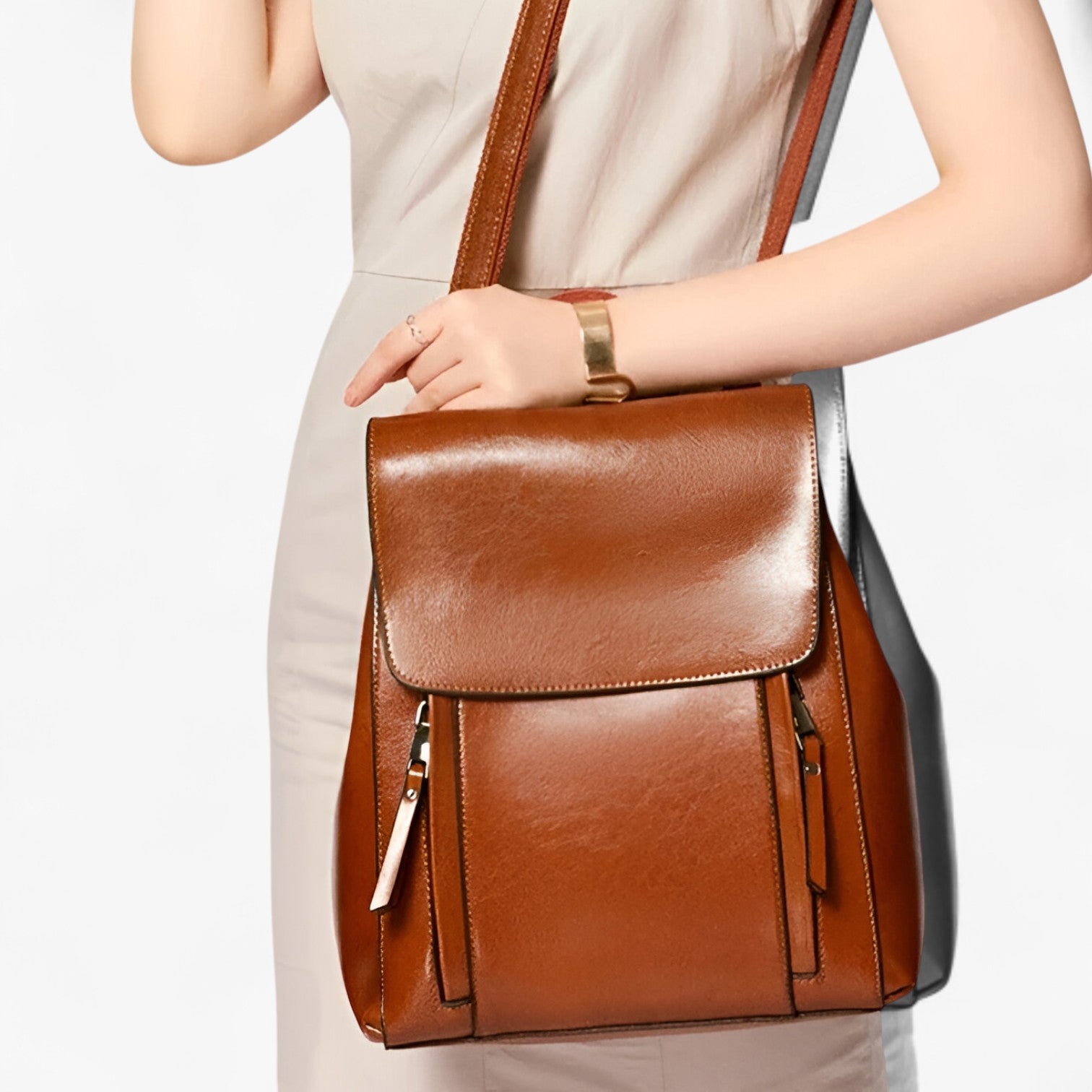 Zaino in Pelle per Scuola e Lavoro Donna - - Bags donna lavoro pelle scuola women bags Women's handbags zaino zaino pelle - Concept Palermo