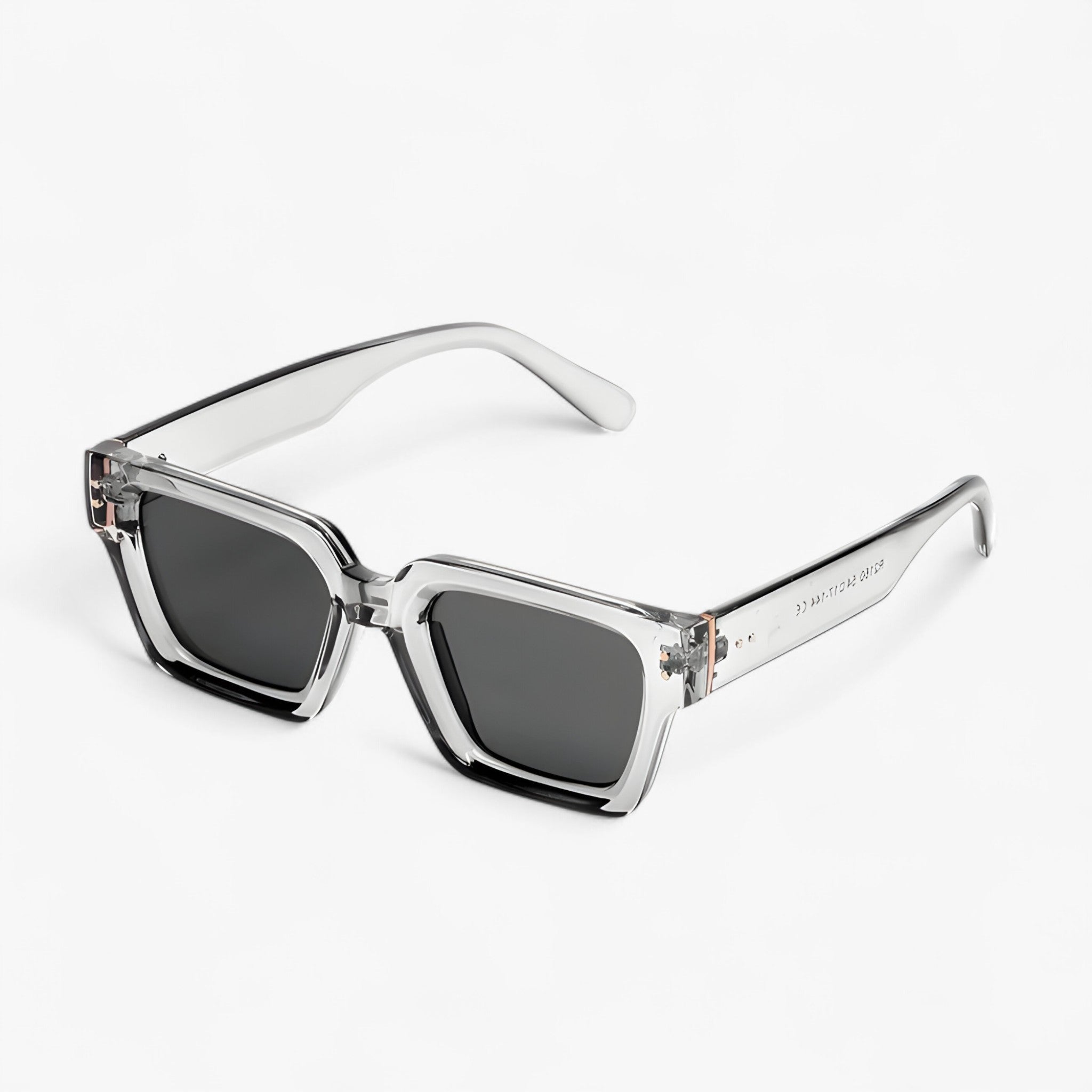 Occhiali da sole neri quadrati di lusso unisex firmati Uomo - 1-Grigio chiaro - firmati men sunglasses polarized mens sunglasses neri occhiali occhiali sole Polarized man sunglasses quadrati sole sunglasses sunglasses polarized men unisex - Concept Palermo