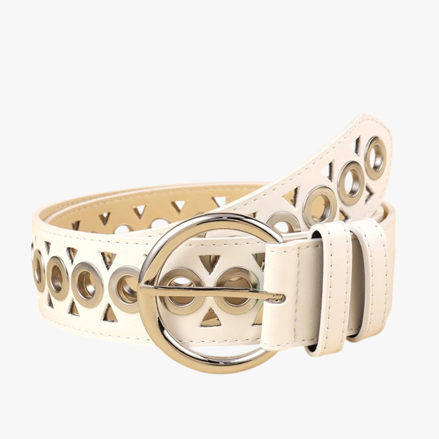 Fascia vita punk in pelle Y2K con fibbia a spillo - - Belts fascia fascia vita fibbia pelle punk spillo vita waist belt for women Womens belt - Concept Palermo
