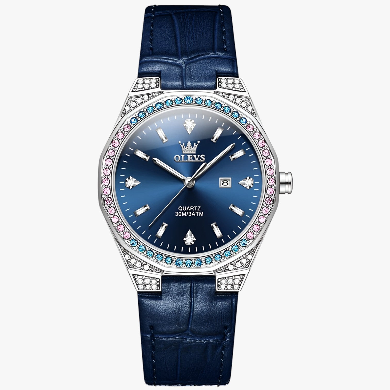 Orologio impermeabile con cinturino in pelle - Blu - cinturino female watch impermeabile ladies watch orologio orologio impermeabile pelle watch watch for women watches - Concept Palermo