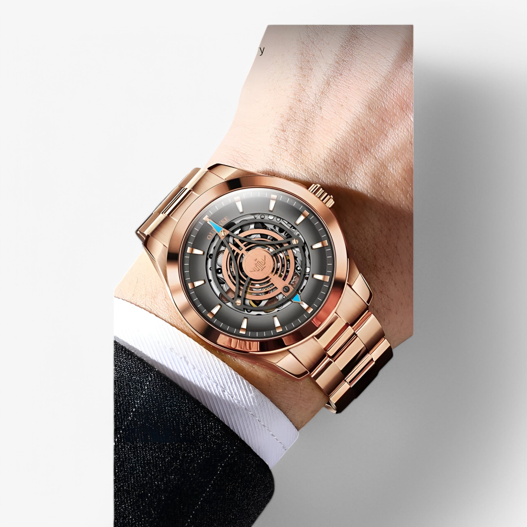 Orologio Meccanico da Uomo con Quadrante Scheletrato Cavo, Elegante e Visibile - - accessoires cavo horloges meccanico orologio orologio meccanico quadrante uomo watches - Concept Palermo